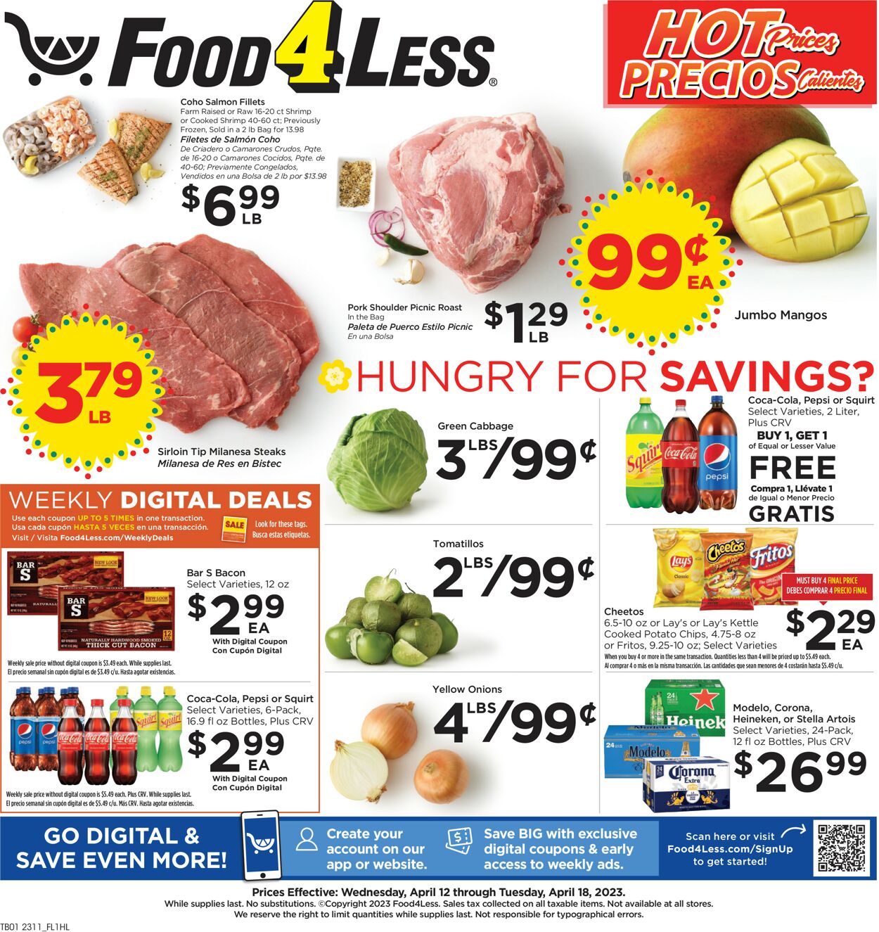 Catalogue Food 4 Less from 04/12/2023