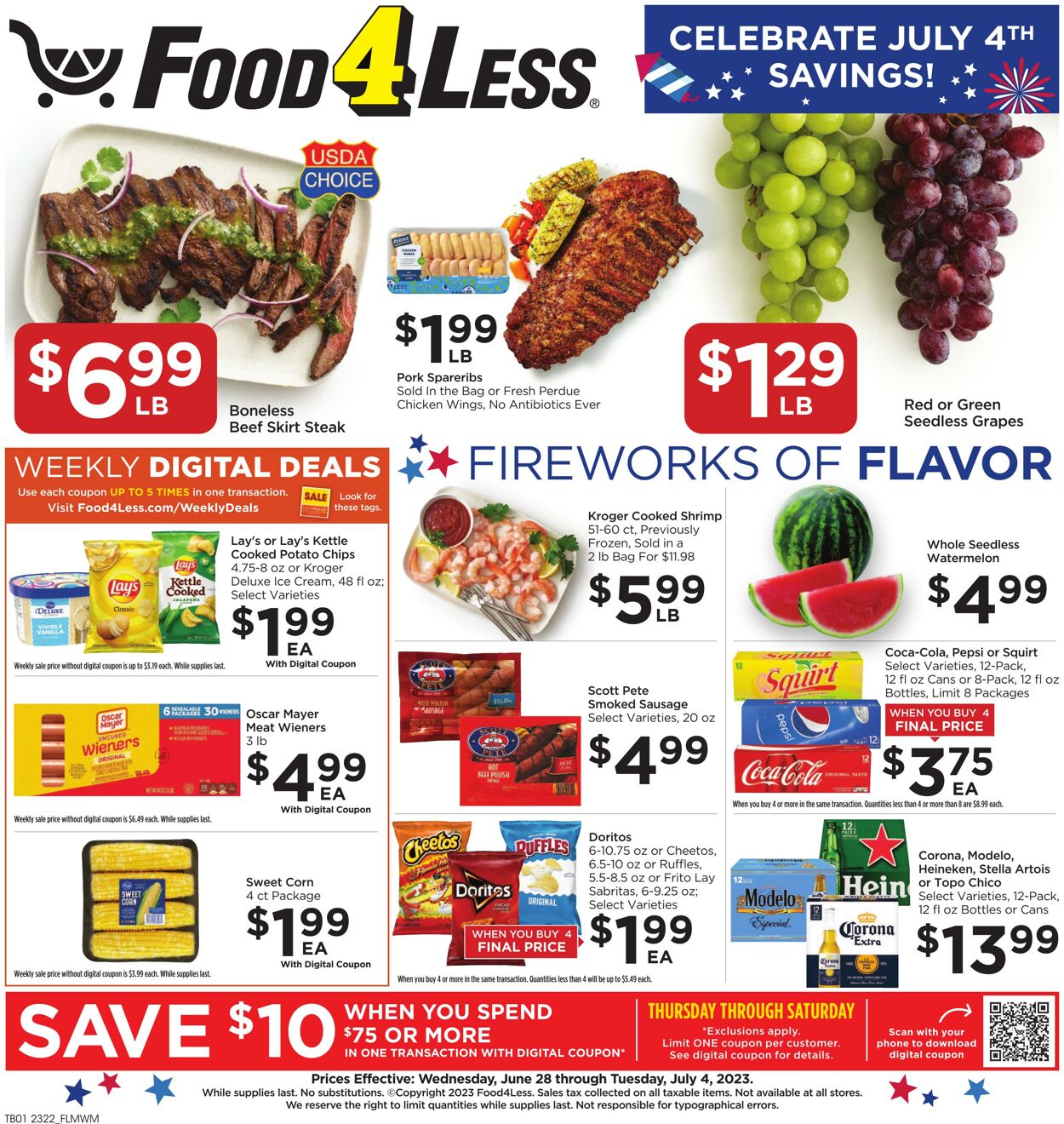 Catalogue Food 4 Less from 06/28/2023
