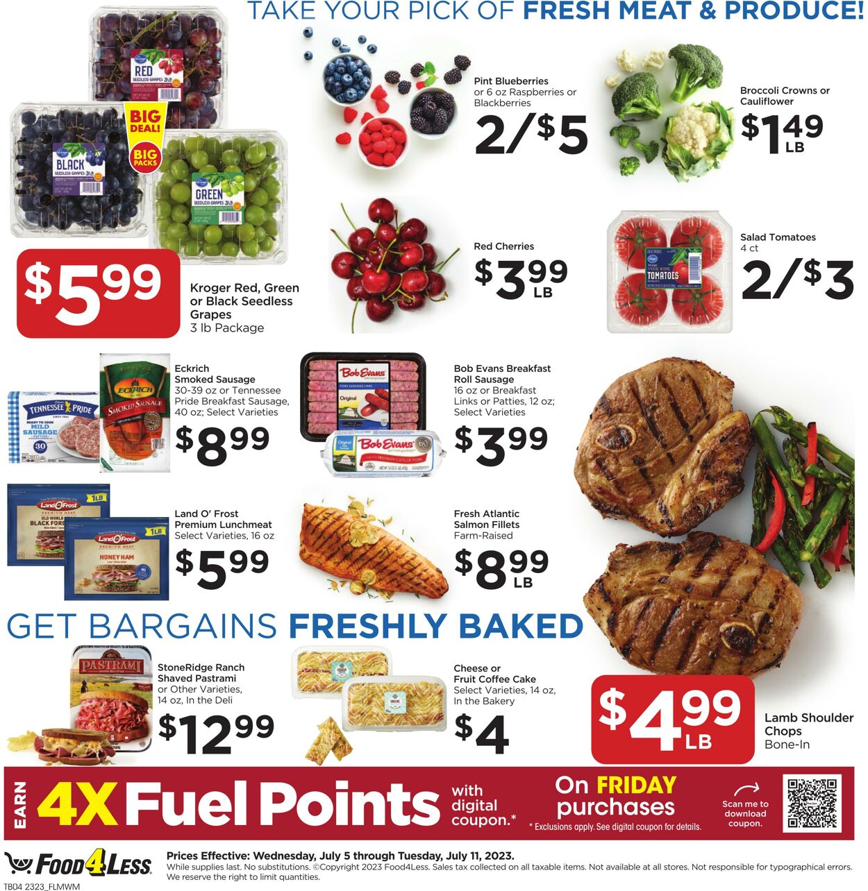 Catalogue Food 4 Less from 07/05/2023