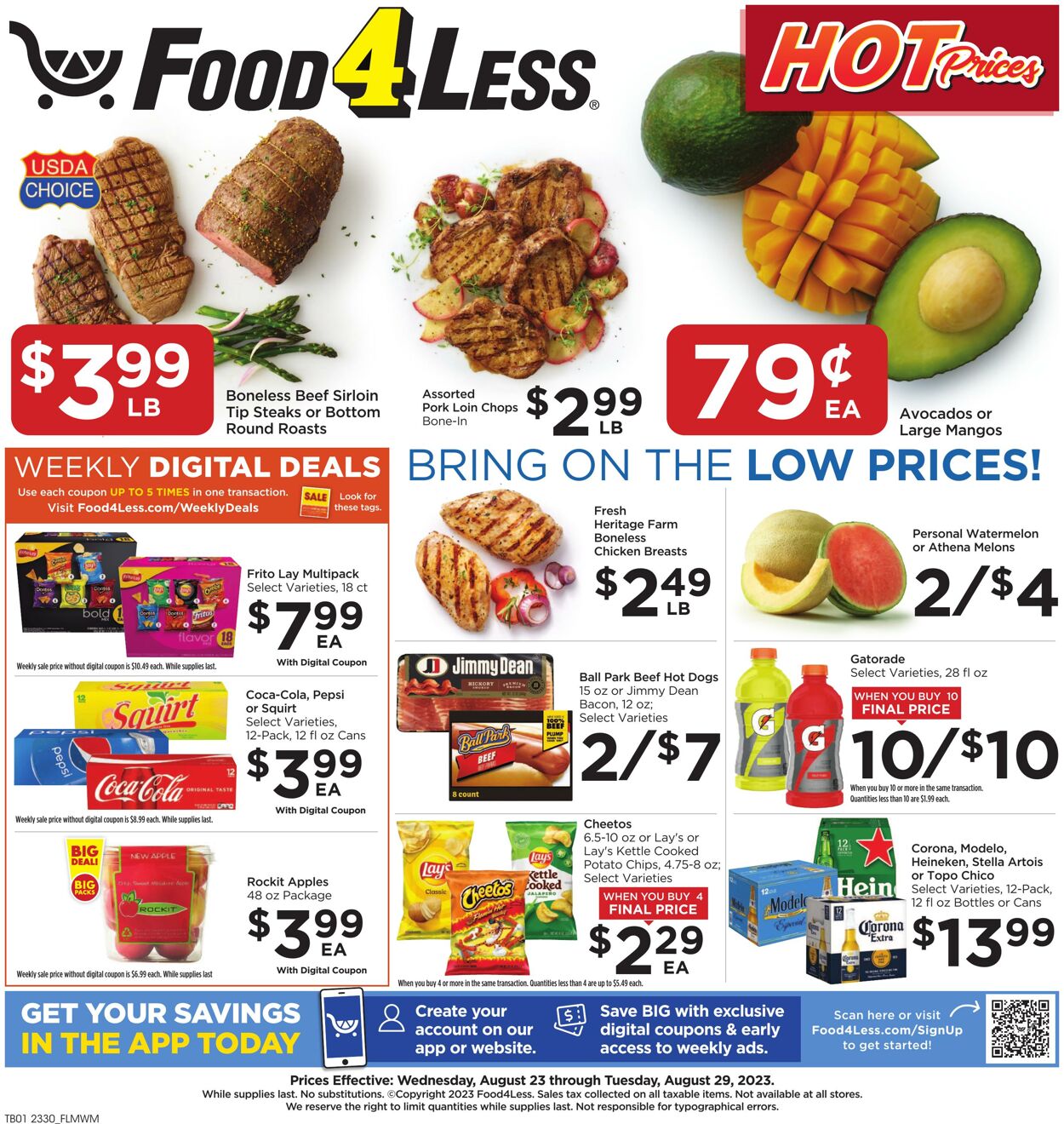 Catalogue Food 4 Less from 08/23/2023