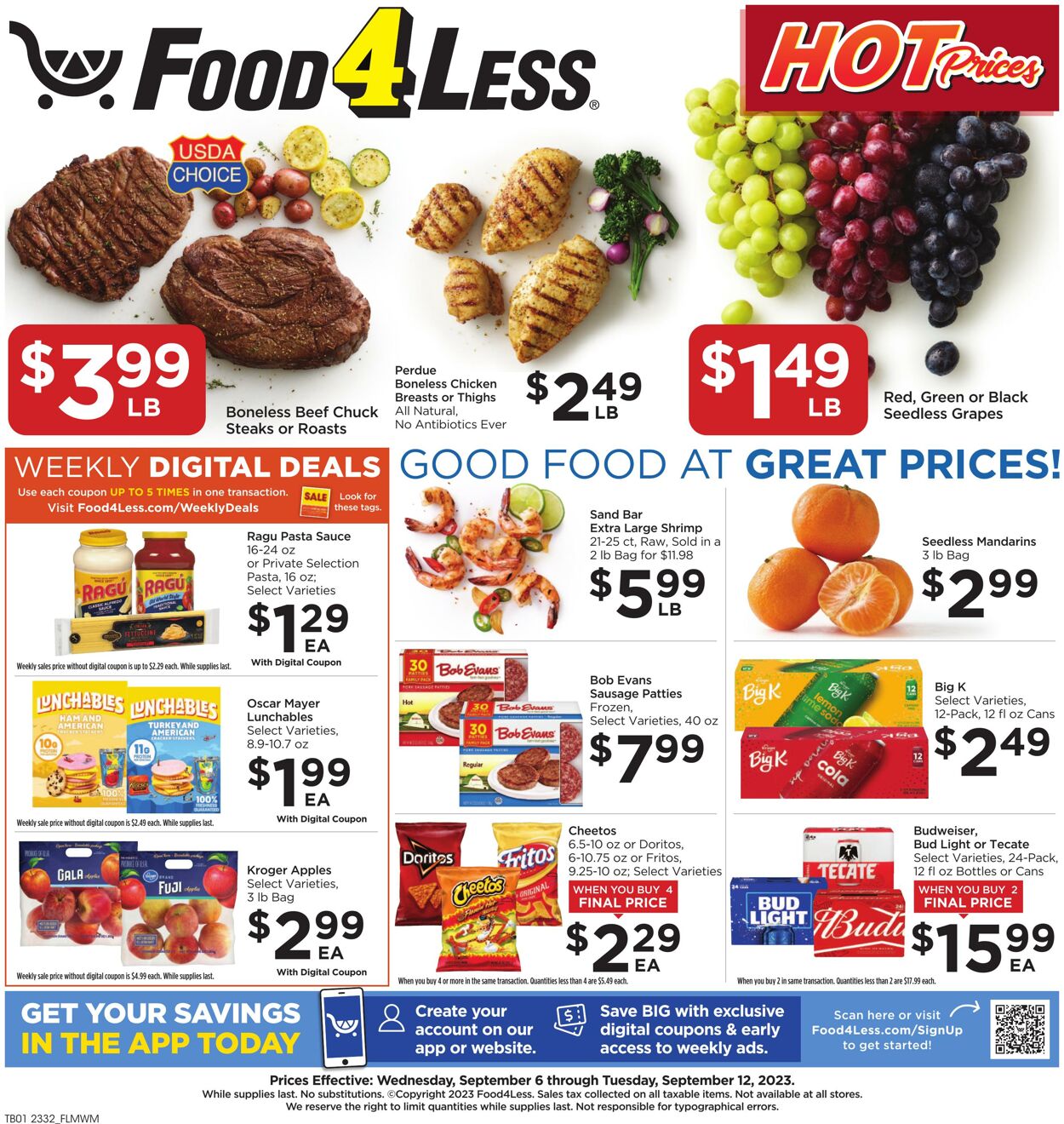 Catalogue Food 4 Less from 09/06/2023