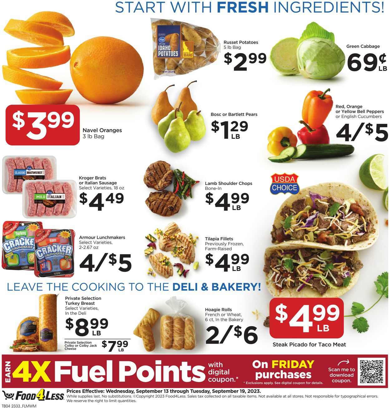 Catalogue Food 4 Less from 09/13/2023