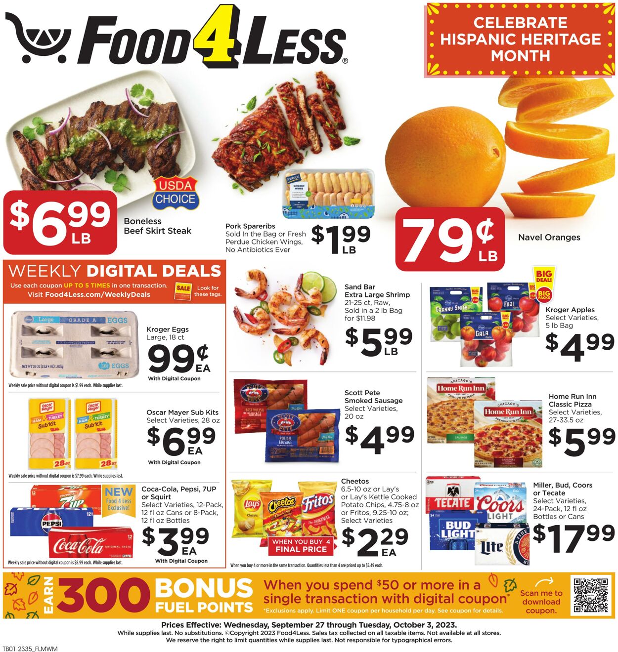 Catalogue Food 4 Less from 09/27/2023