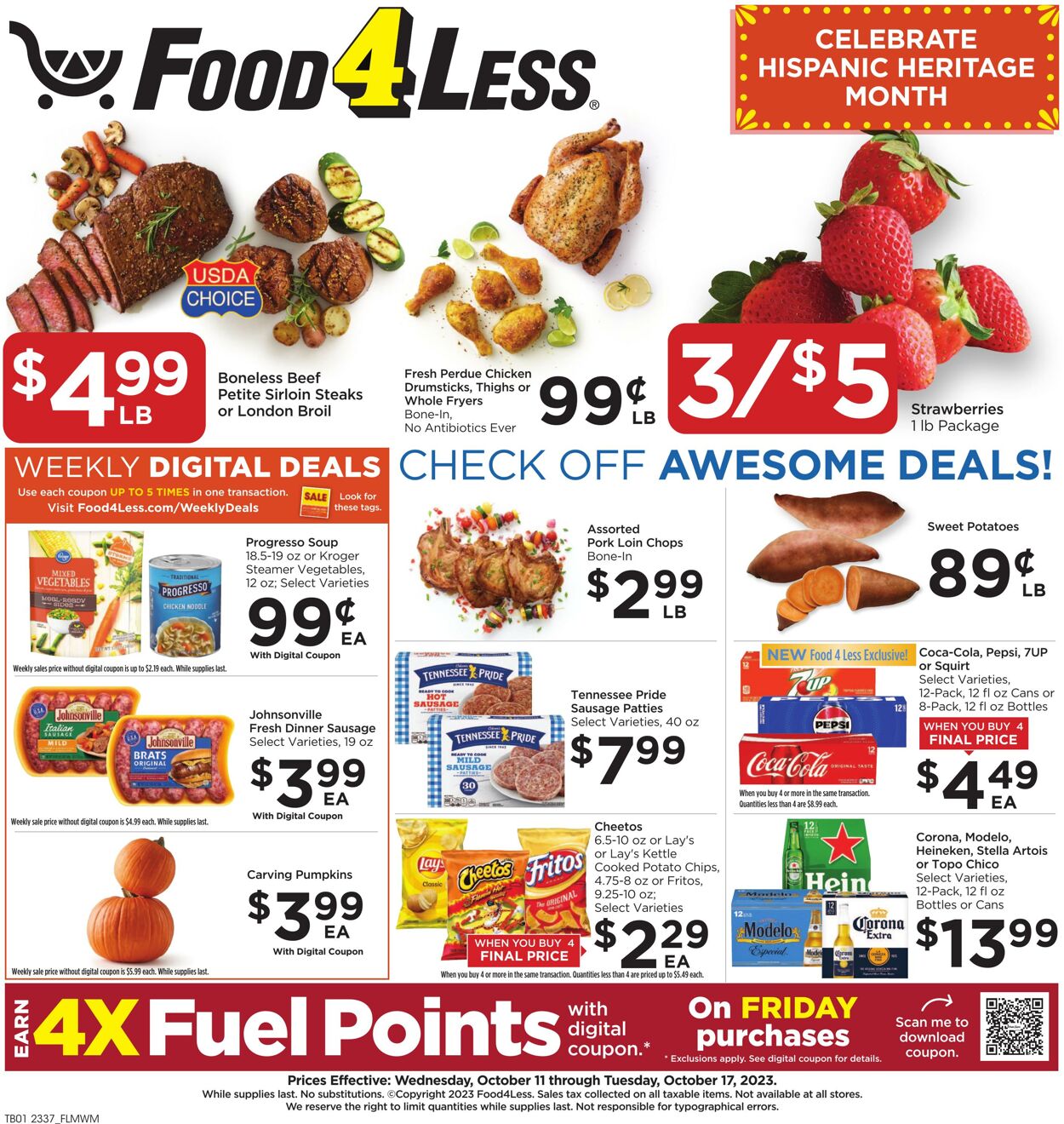 Catalogue Food 4 Less from 10/11/2023