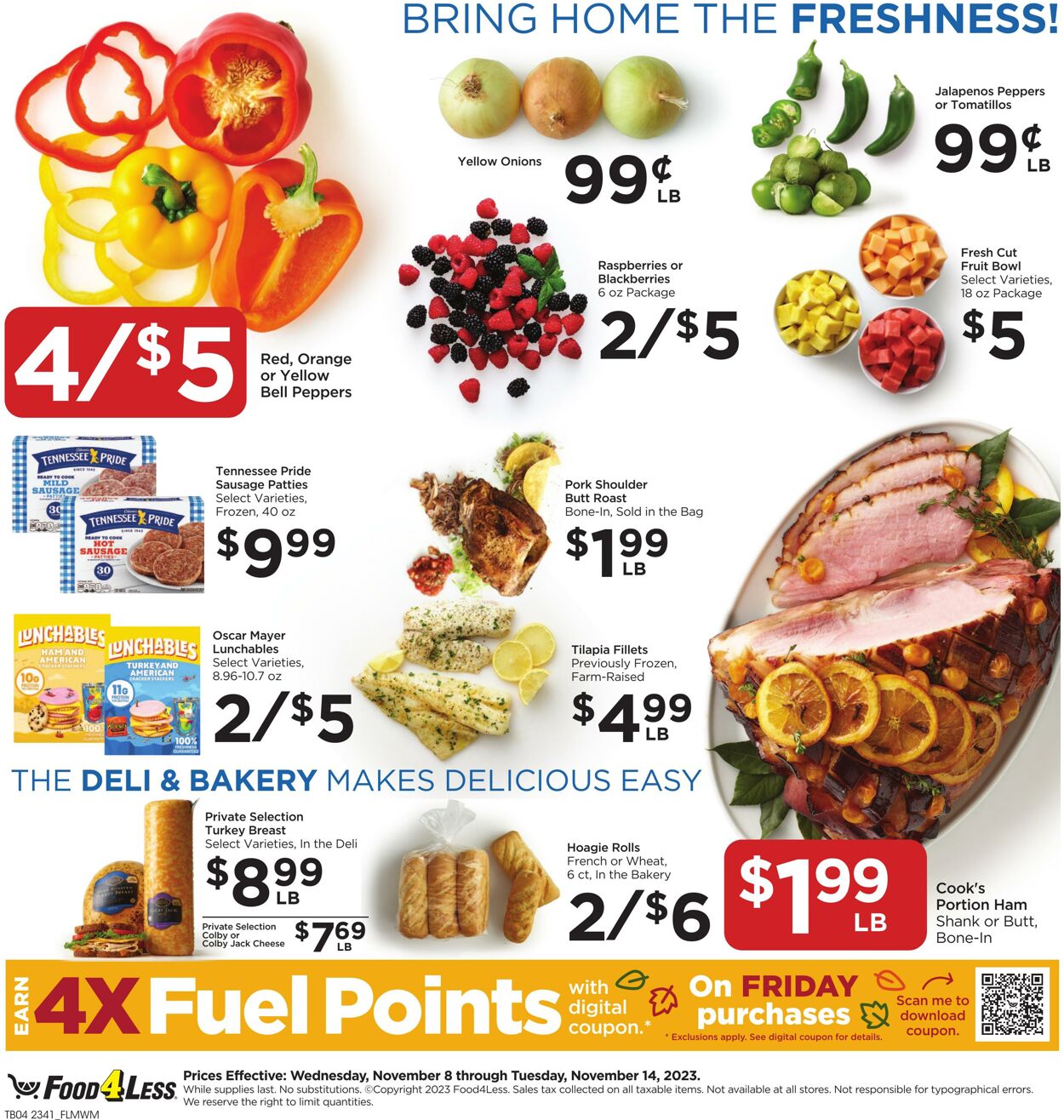 Catalogue Food 4 Less from 11/08/2023