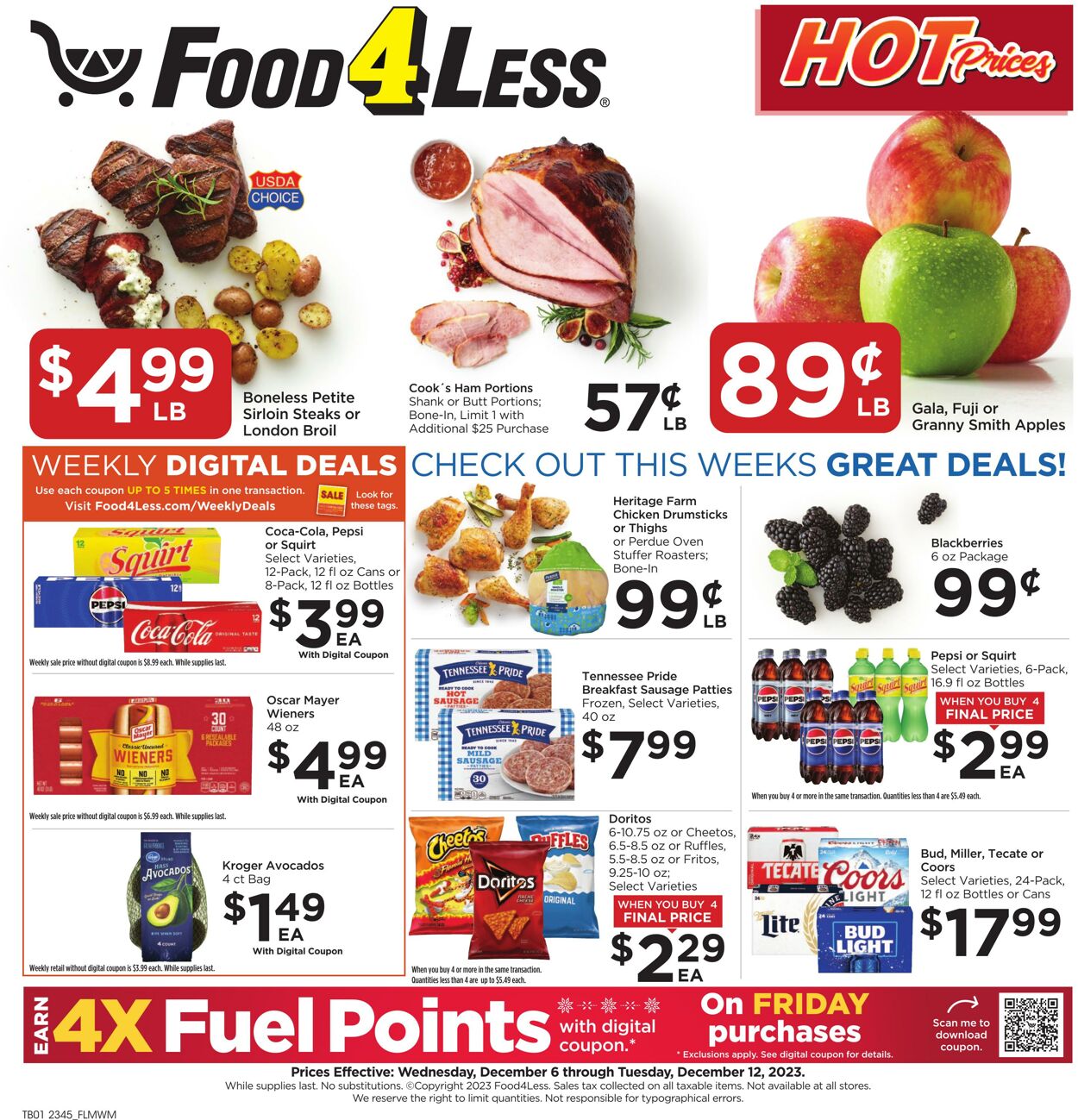 Catalogue Food 4 Less from 12/06/2023