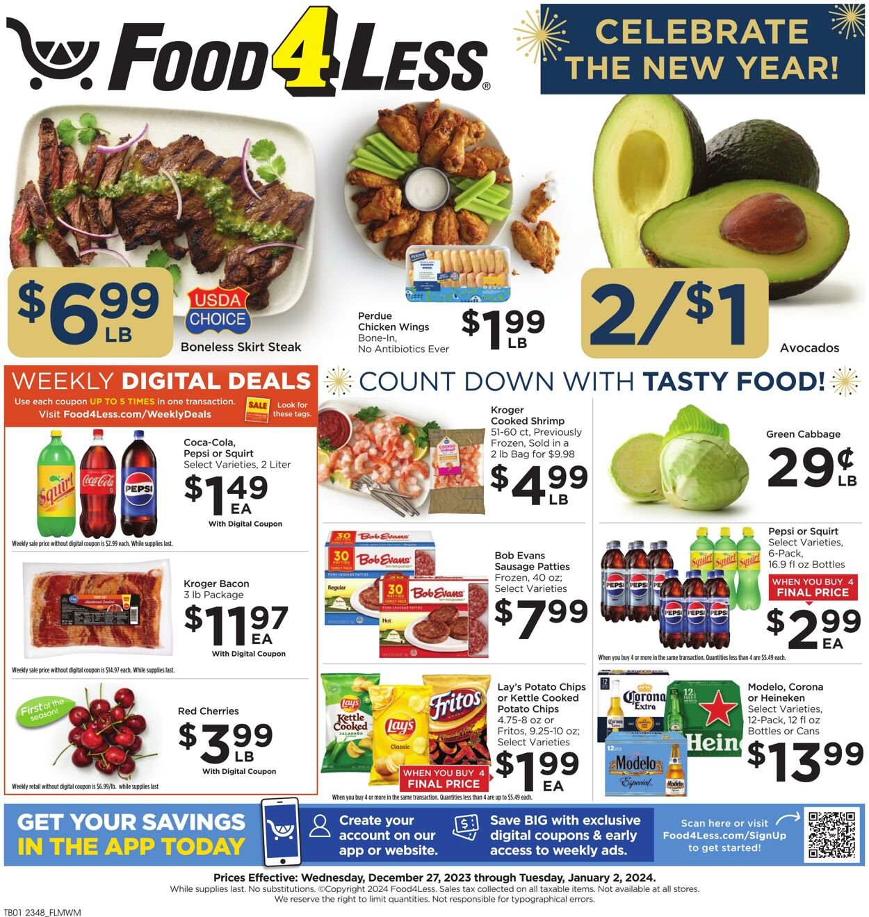 Catalogue Food 4 Less from 12/27/2023