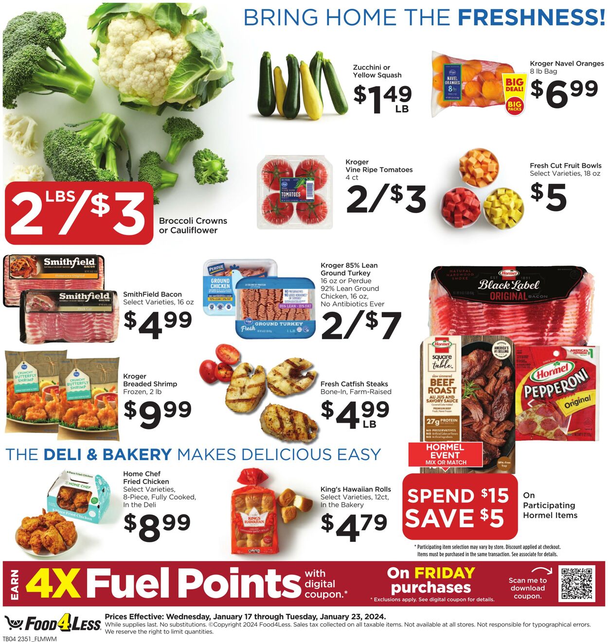 Catalogue Food 4 Less from 01/17/2024