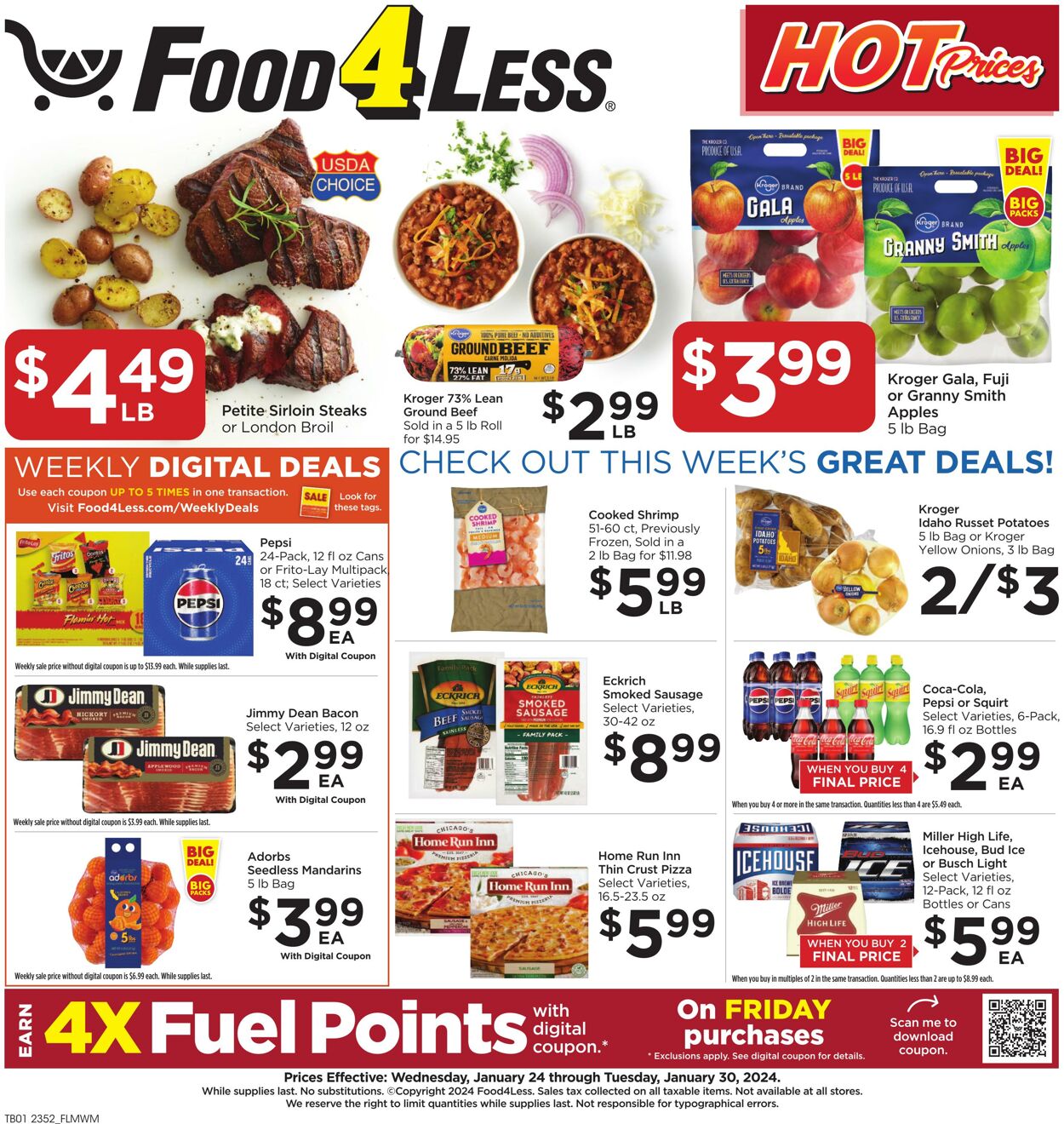Catalogue Food 4 Less from 01/24/2024