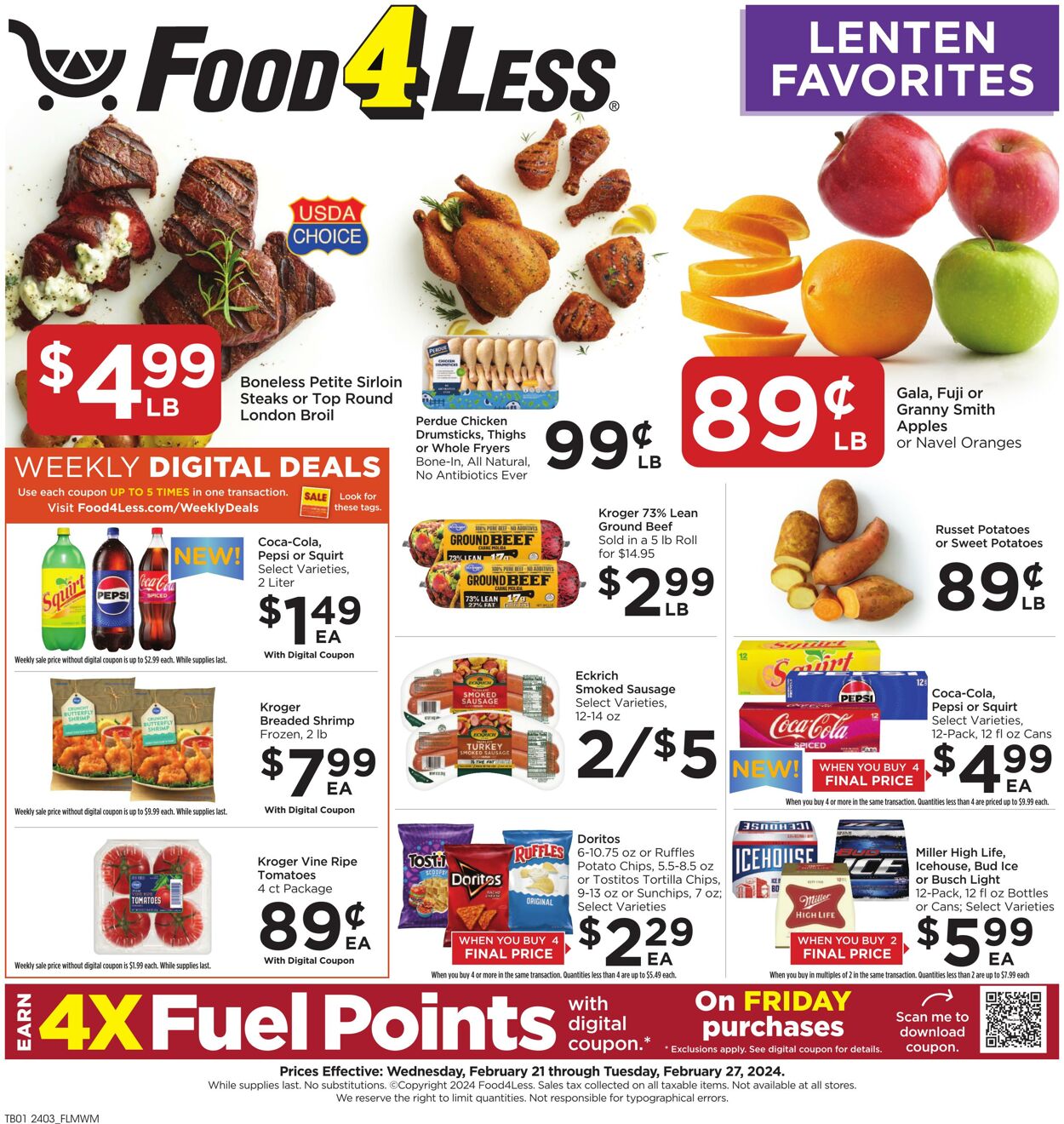 Catalogue Food 4 Less from 02/21/2024