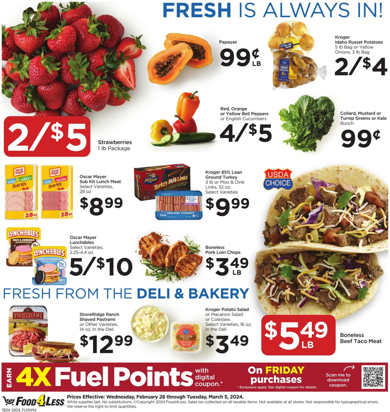 Catalogue Food 4 Less from 02/28/2024