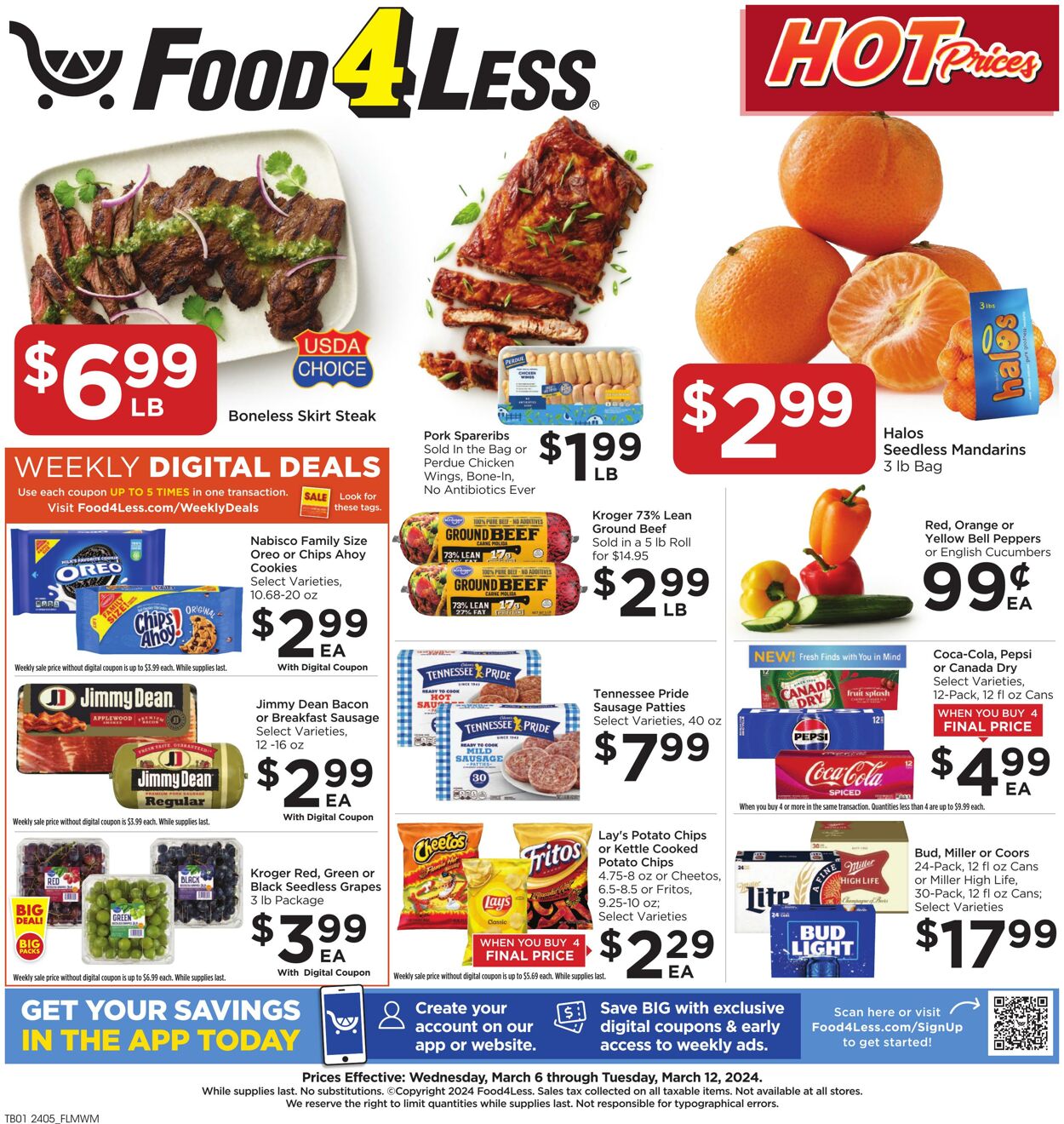 Catalogue Food 4 Less from 03/06/2024