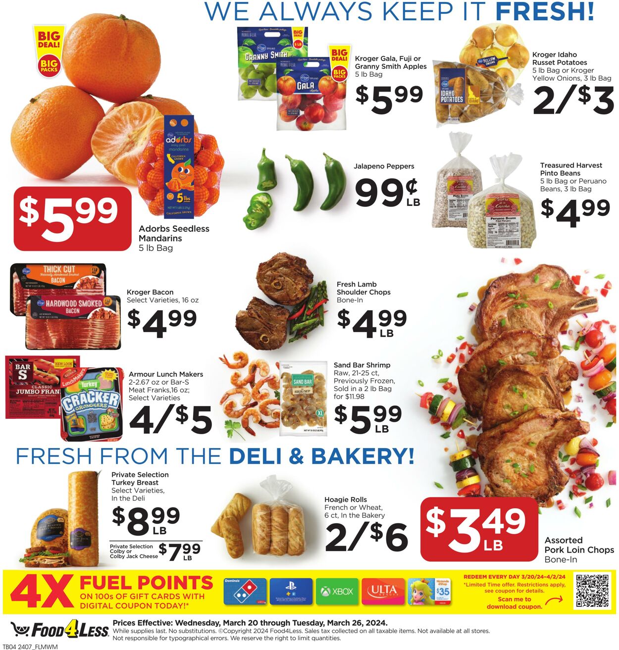 Catalogue Food 4 Less from 03/20/2024