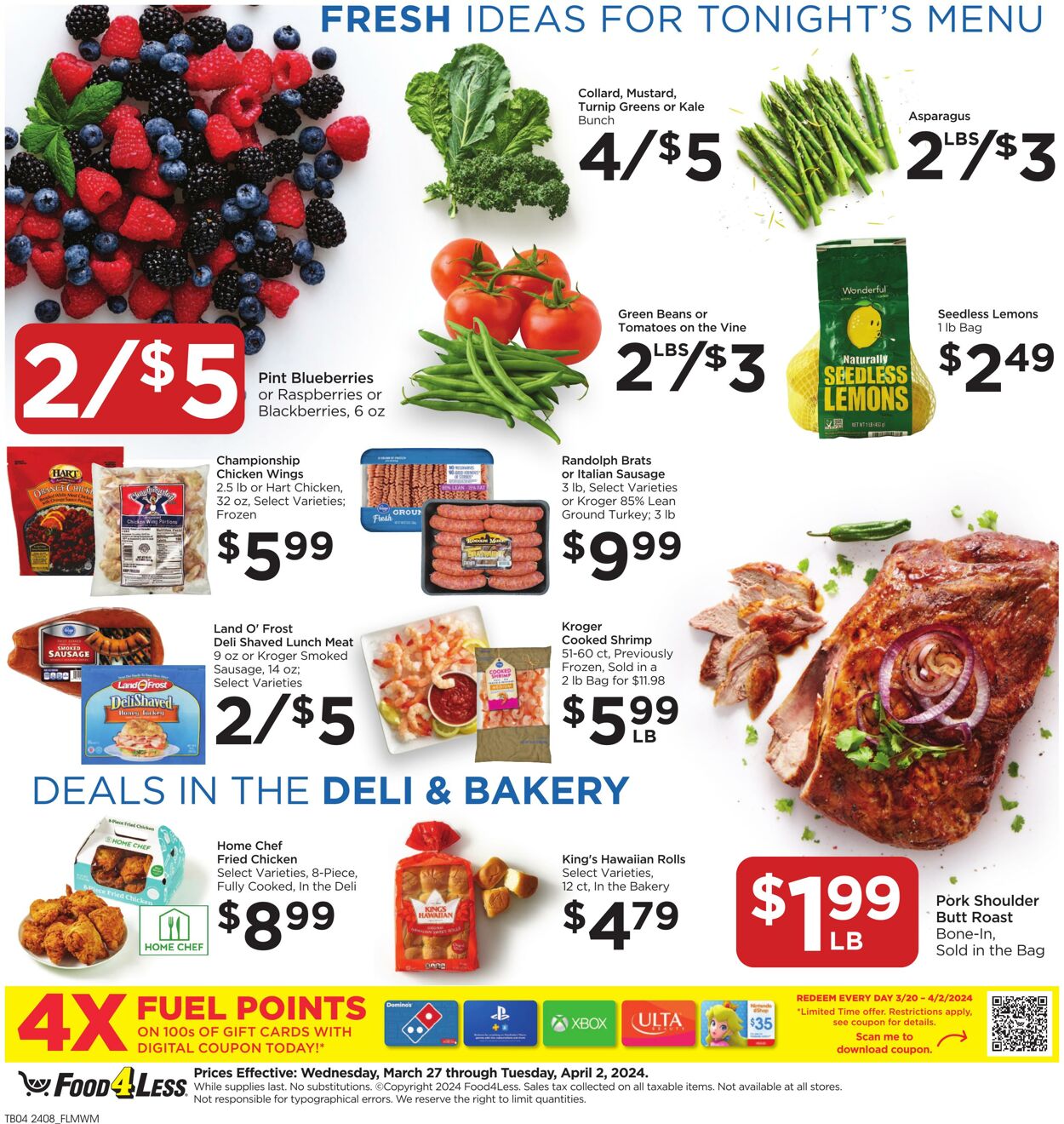 Catalogue Food 4 Less from 03/27/2024