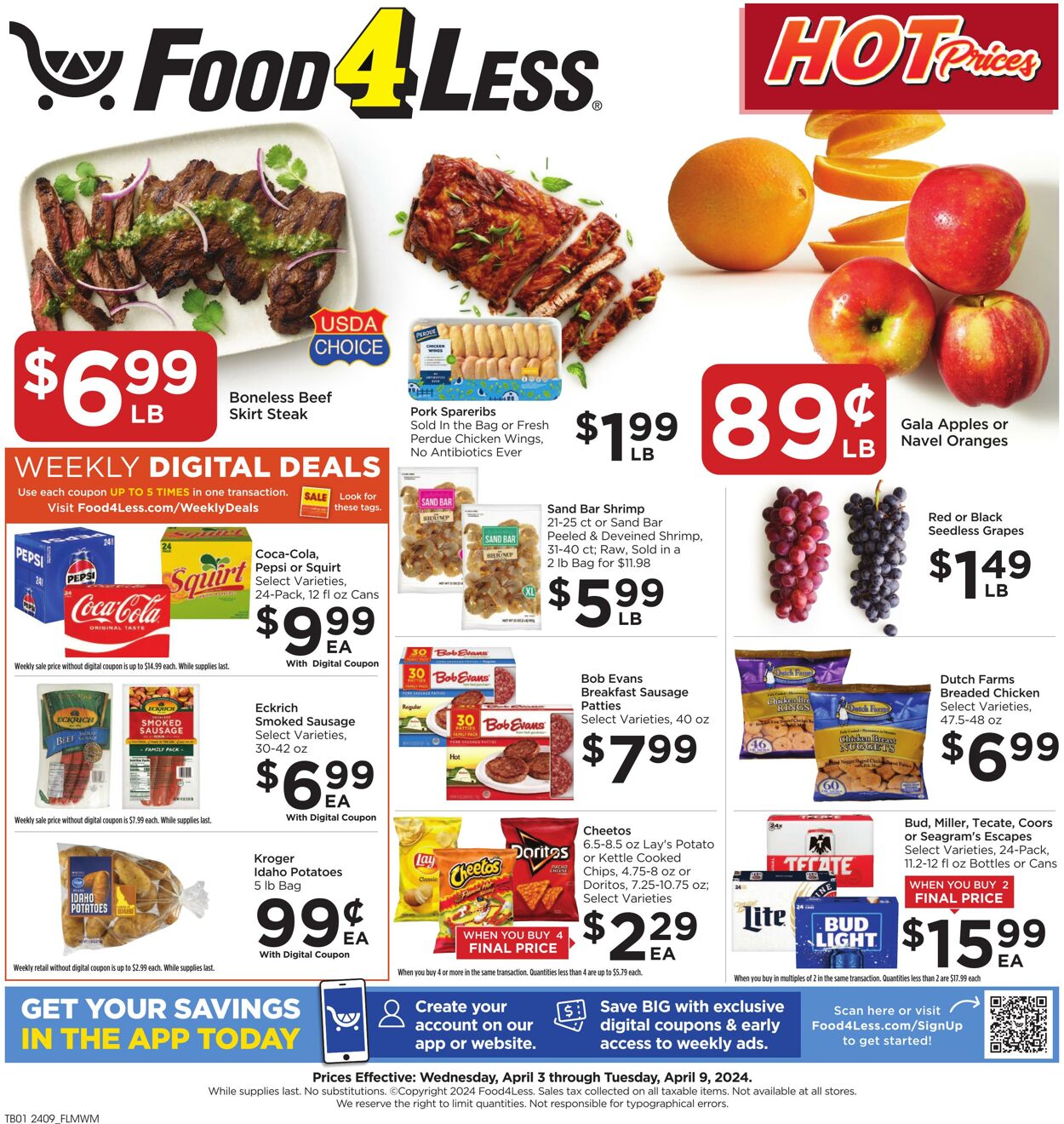 Catalogue Food 4 Less from 04/03/2024