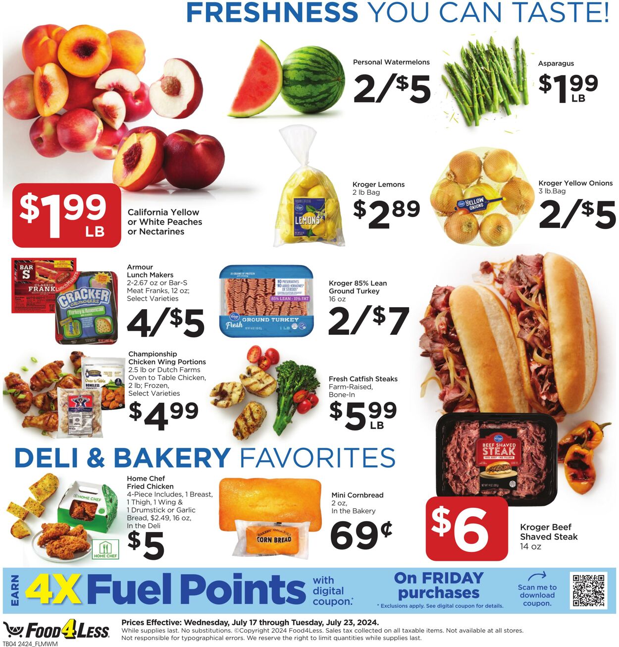 Catalogue Food 4 Less from 07/17/2024