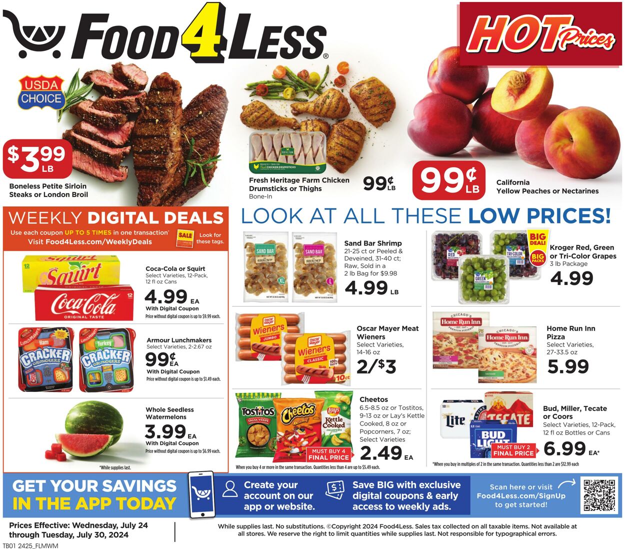 Catalogue Food 4 Less from 07/24/2024