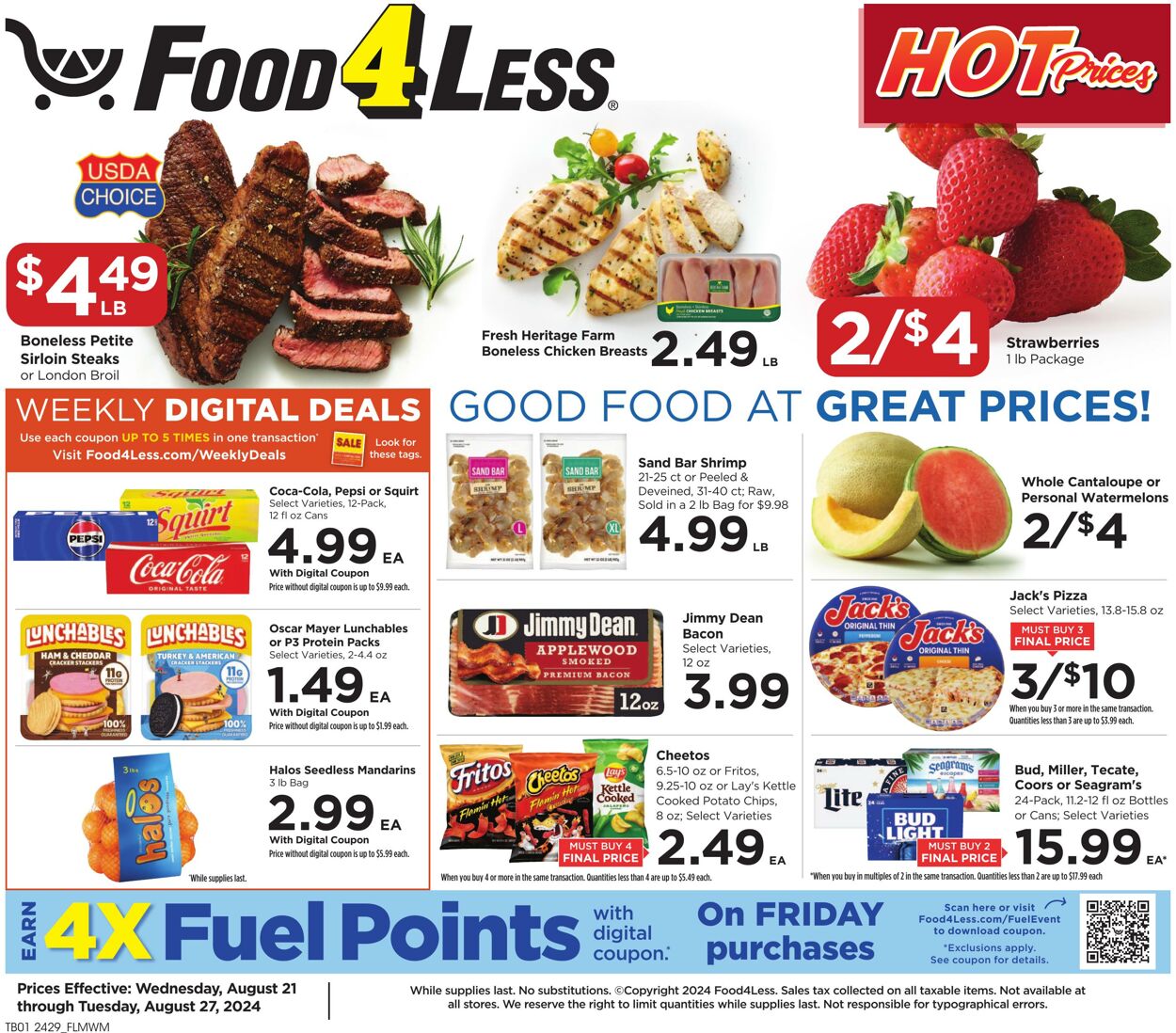 Catalogue Food 4 Less from 08/21/2024