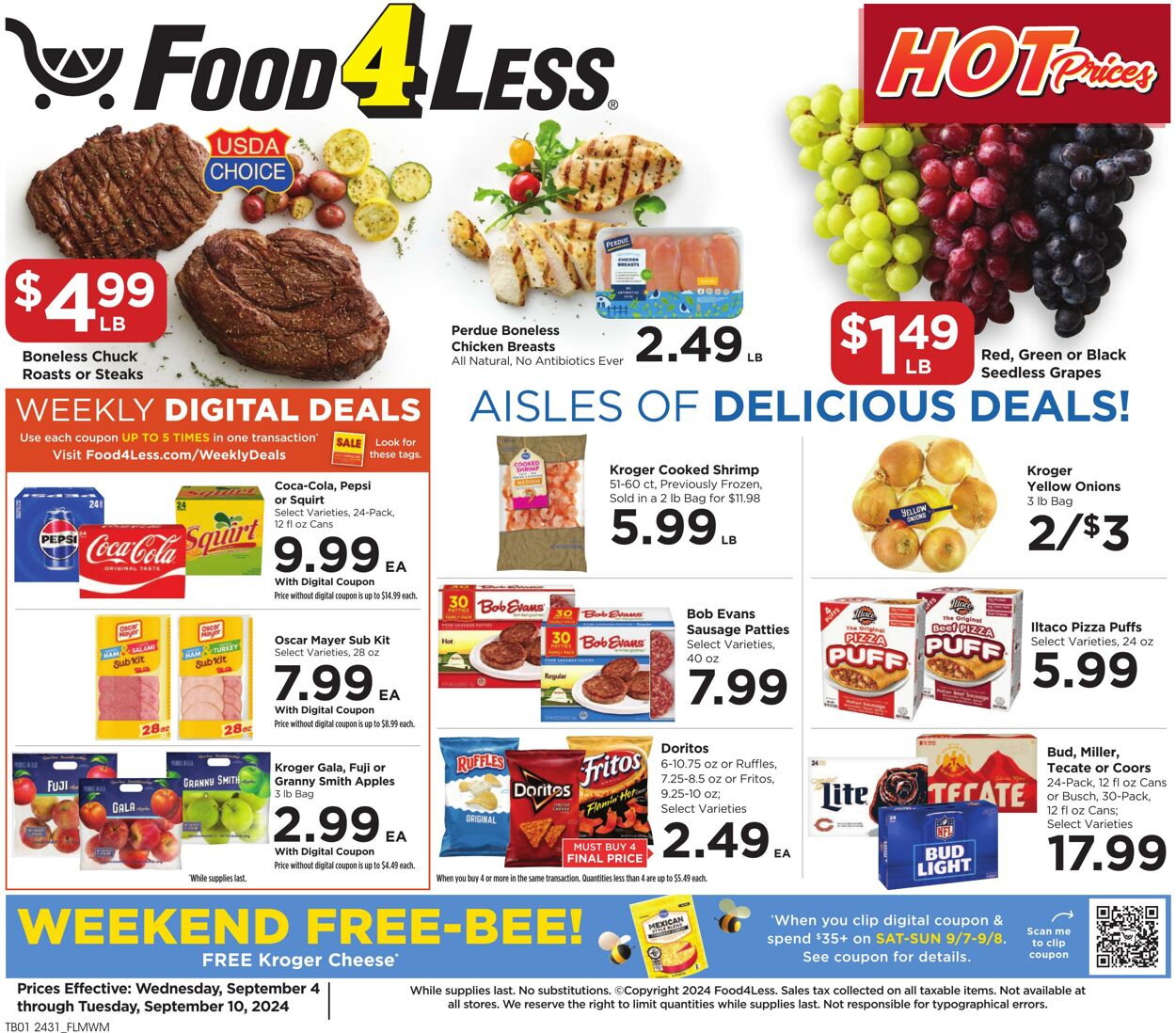 Catalogue Food 4 Less from 09/04/2024