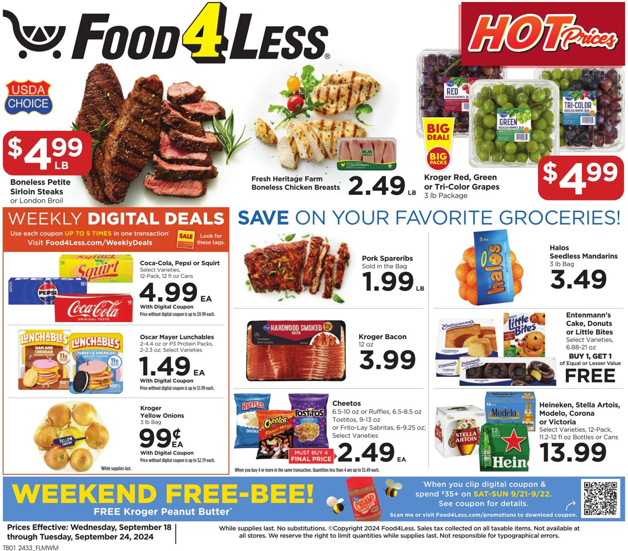 Catalogue Food 4 Less from 09/18/2024