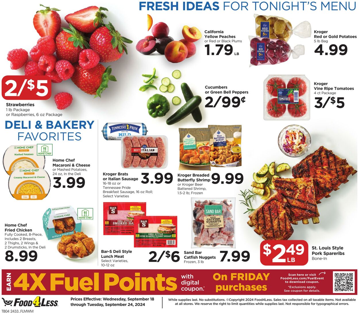 Catalogue Food 4 Less from 09/18/2024