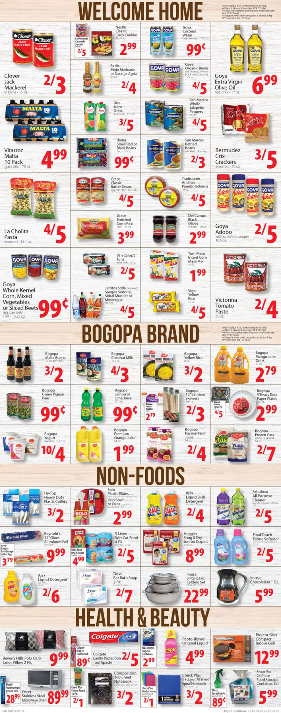 Catalogue Food Bazaar from 08/29/2019