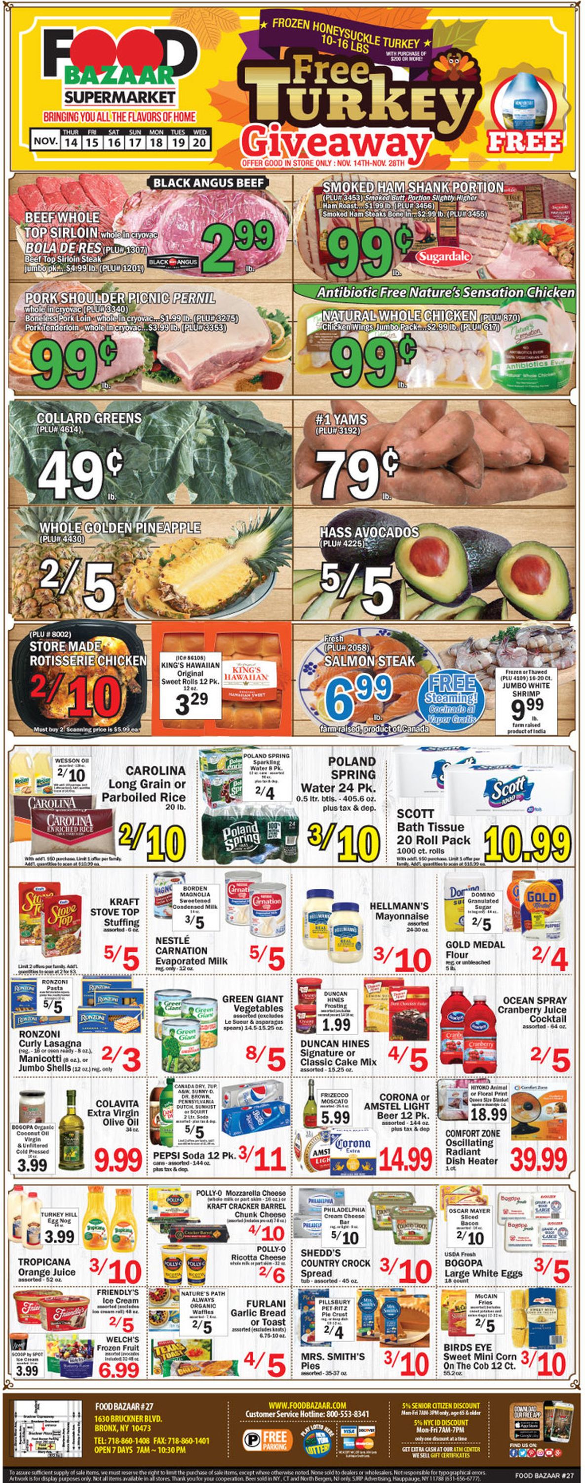Catalogue Food Bazaar - Thanksgiving Ad 2019 from 11/14/2019