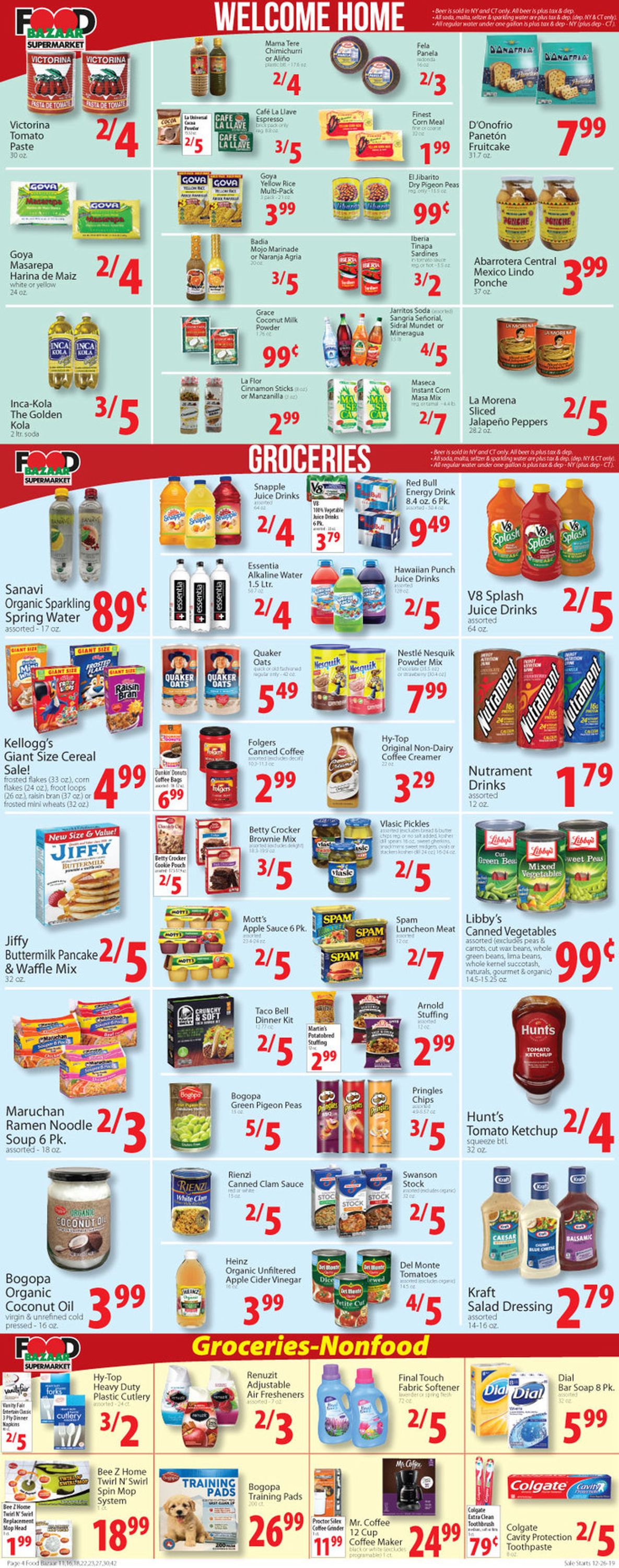 Catalogue Food Bazaar - New Year's Ad 2019/2020 from 12/26/2019