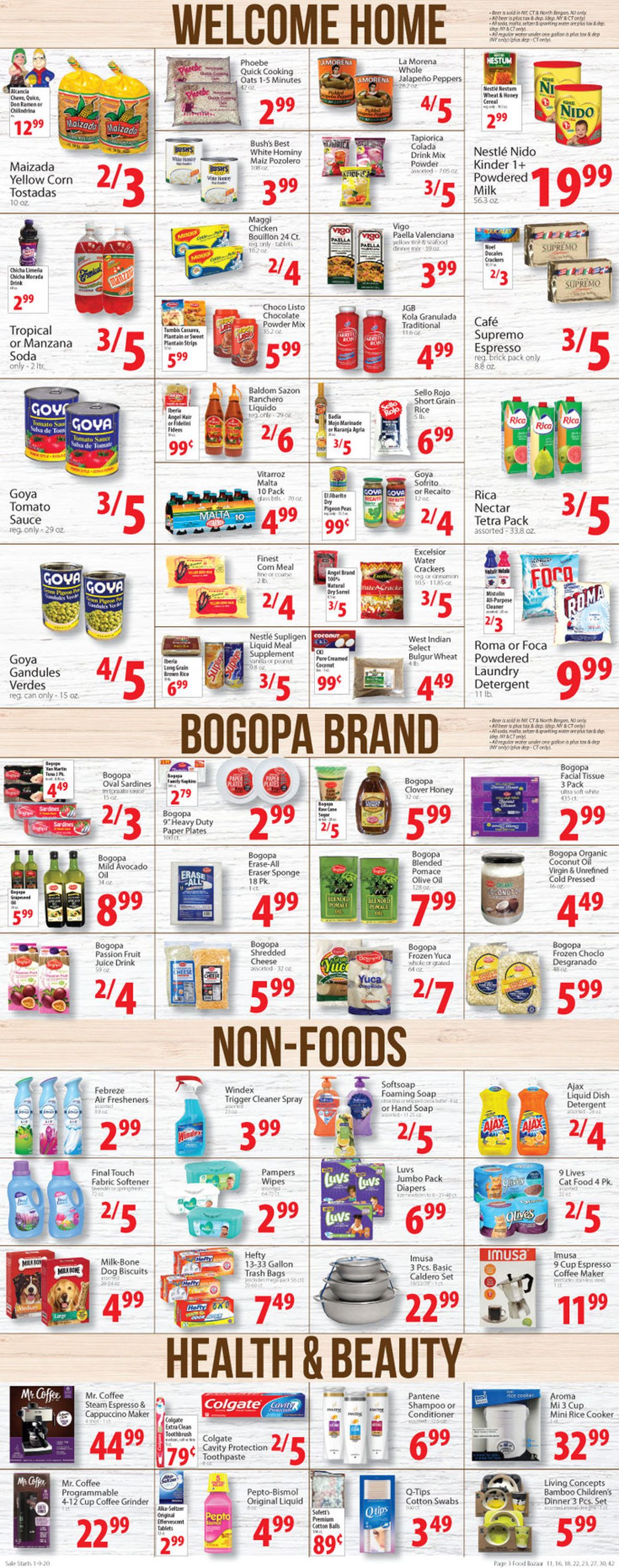 Catalogue Food Bazaar from 01/09/2020