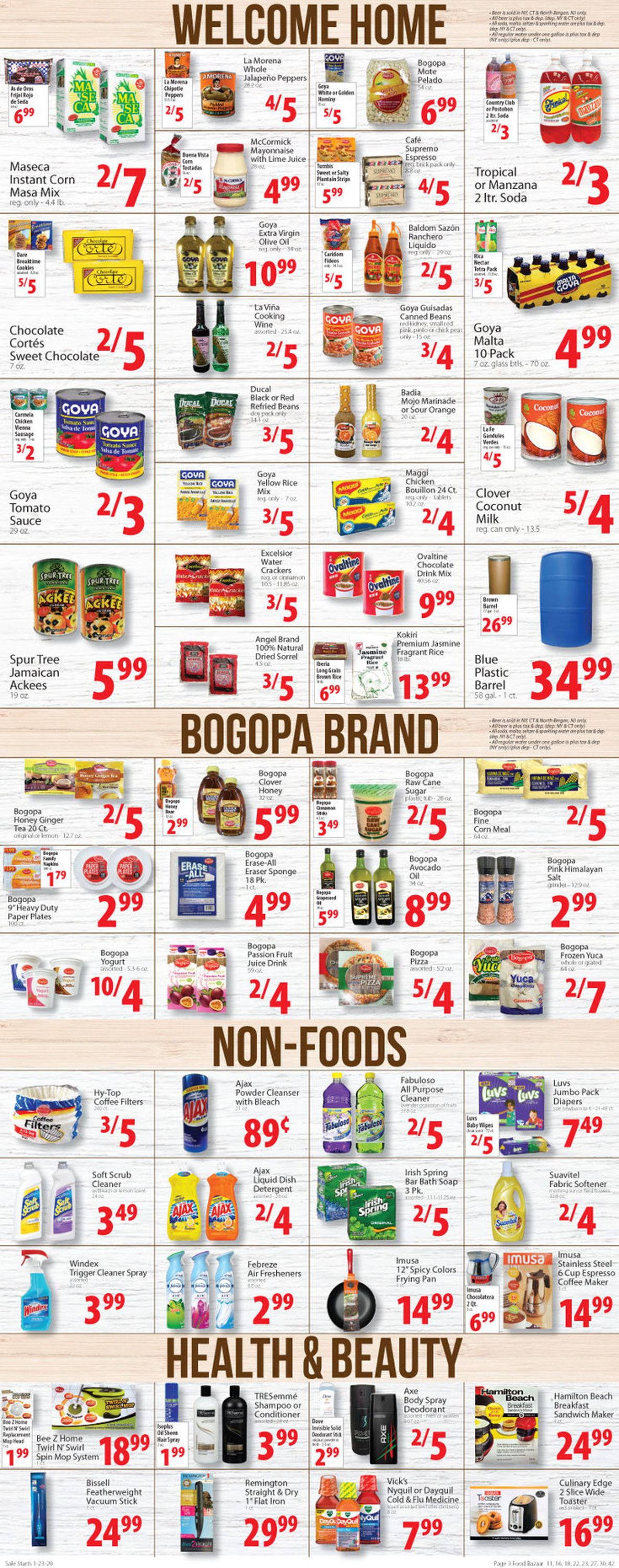 Catalogue Food Bazaar from 01/23/2020