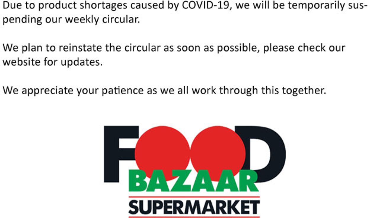 Catalogue Food Bazaar from 03/19/2020