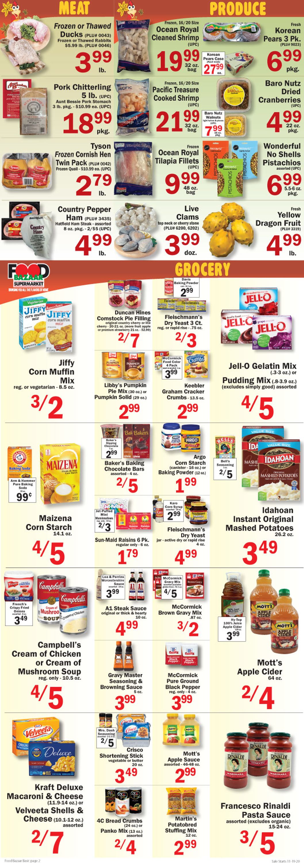 Catalogue Food Bazaar from 11/19/2020