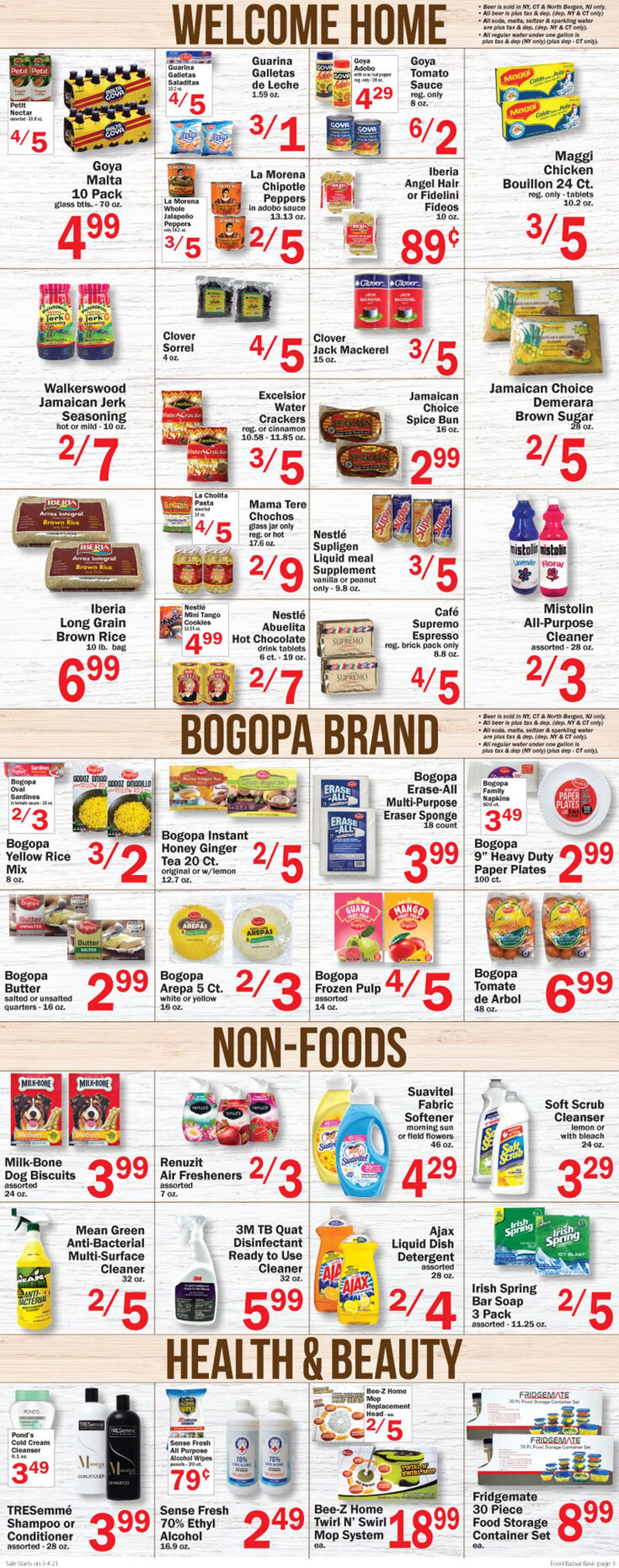Catalogue Food Bazaar from 03/04/2021