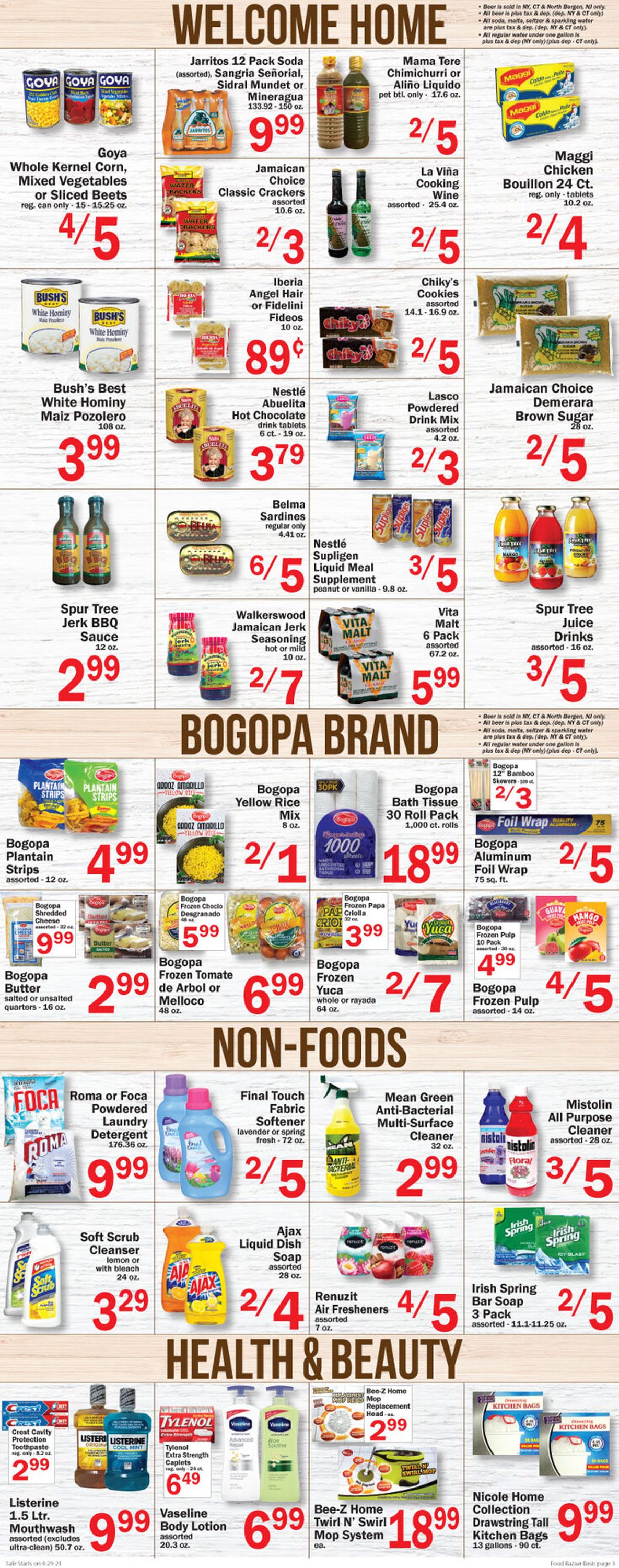 Catalogue Food Bazaar from 04/29/2021