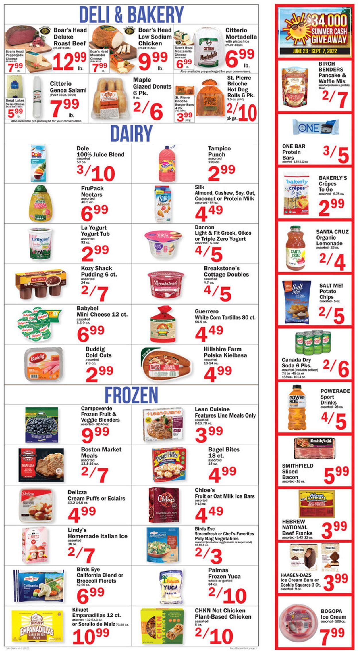 Catalogue Food Bazaar from 07/28/2022