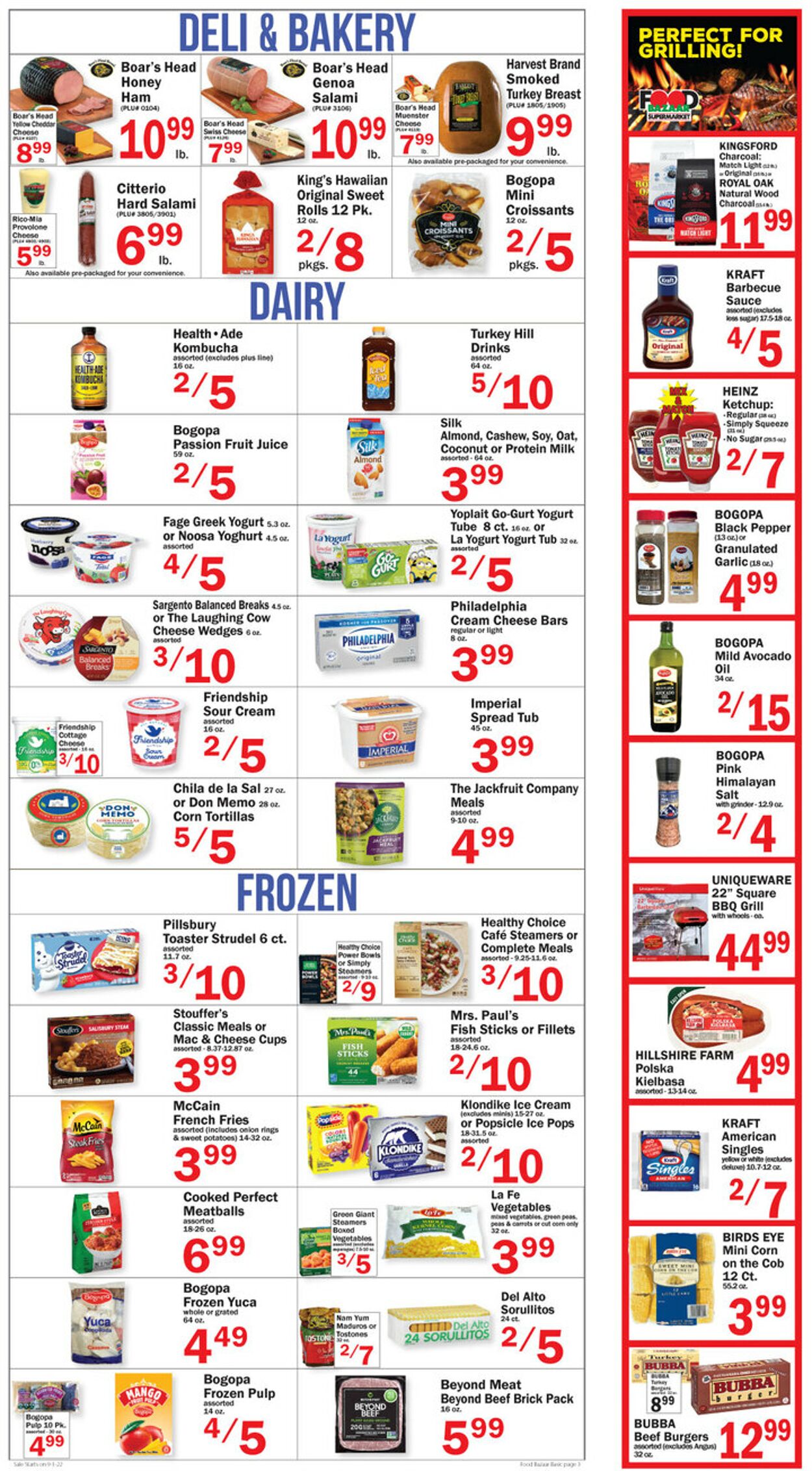 Catalogue Food Bazaar from 09/01/2022