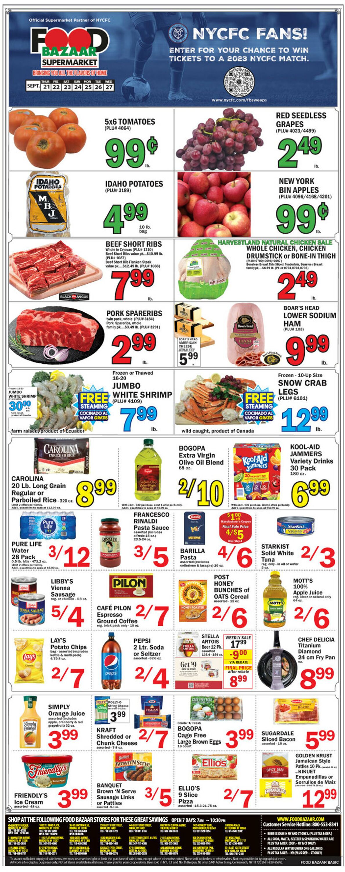 Catalogue Food Bazaar from 09/21/2023