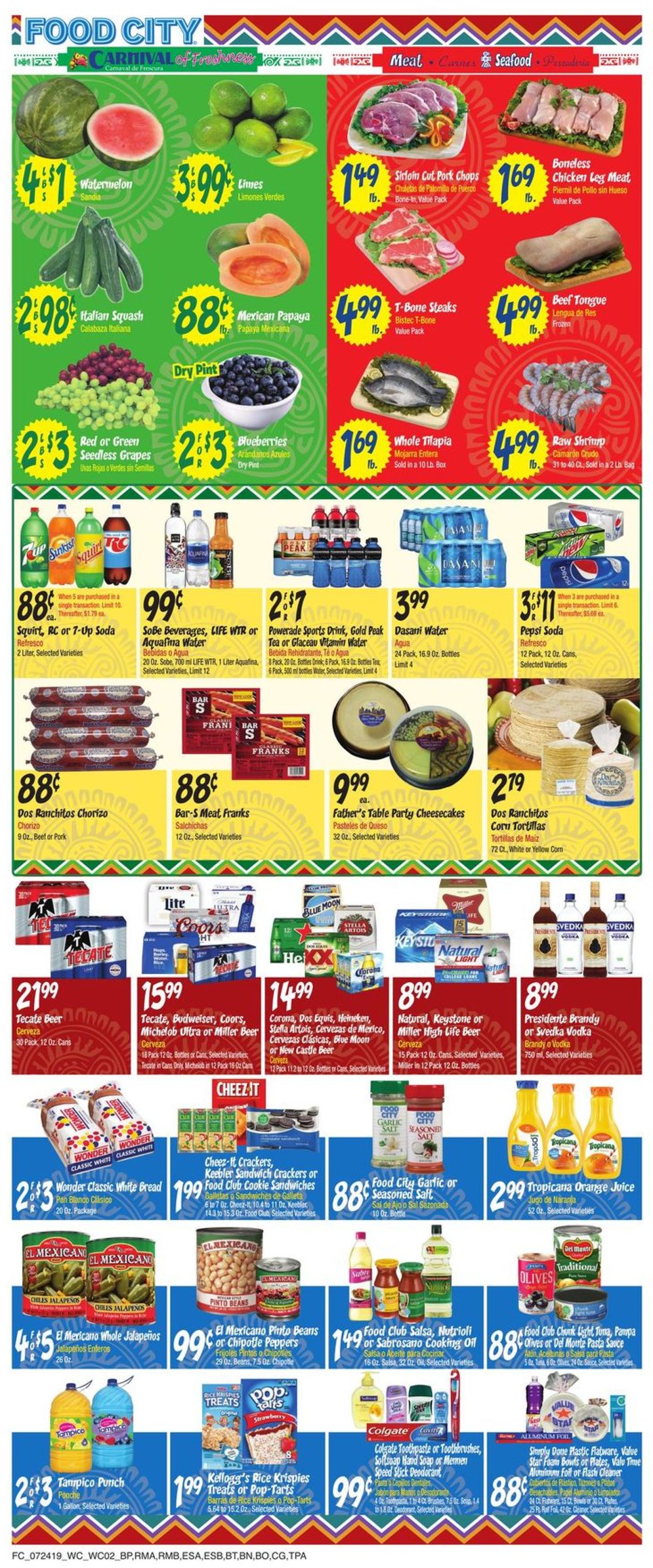 Catalogue Food City from 07/24/2019