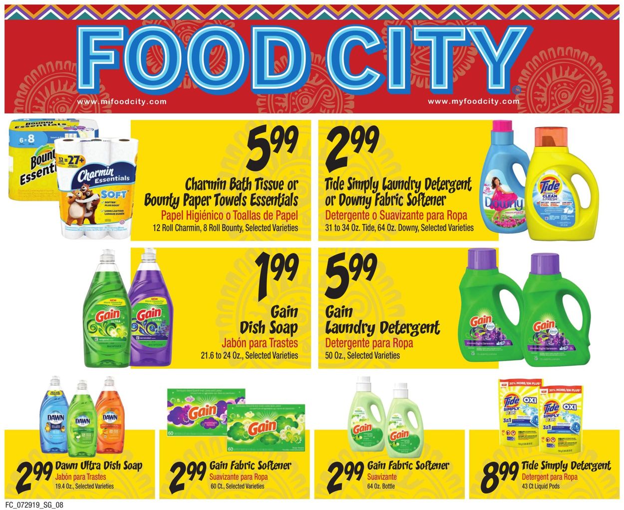 Catalogue Food City from 07/29/2019