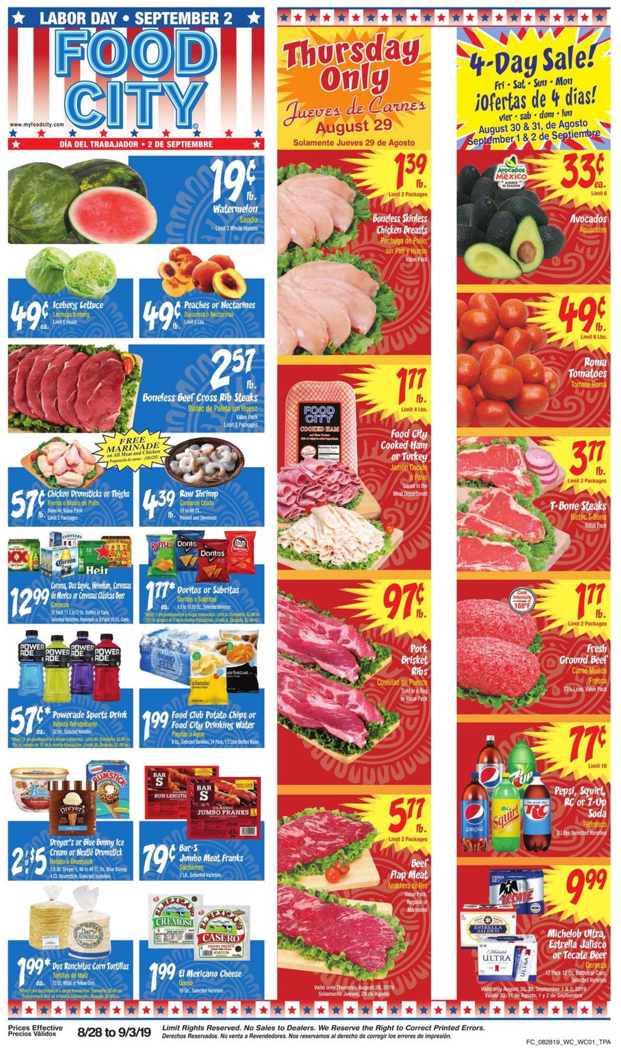 Catalogue Food City from 08/28/2019