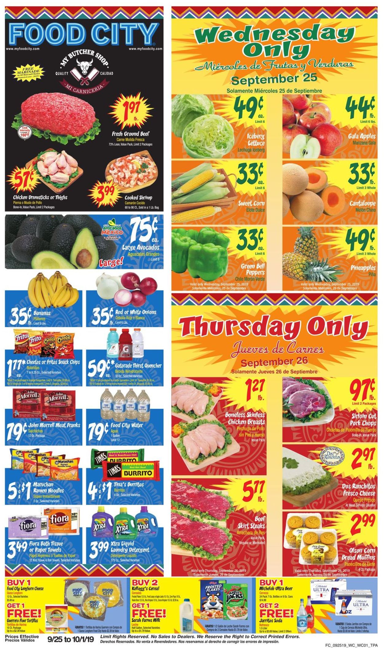 Catalogue Food City from 09/25/2019