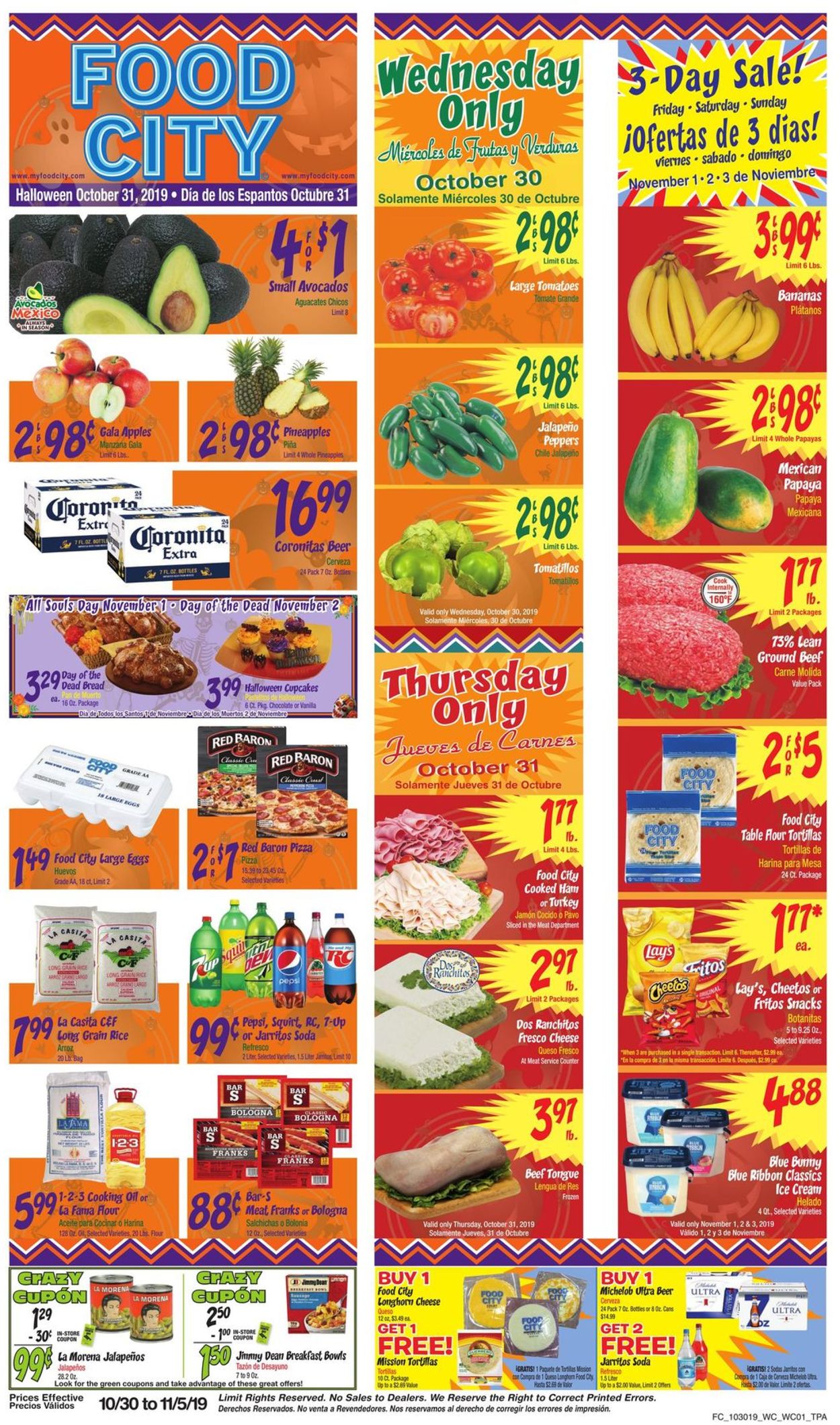 Catalogue Food City from 10/30/2019