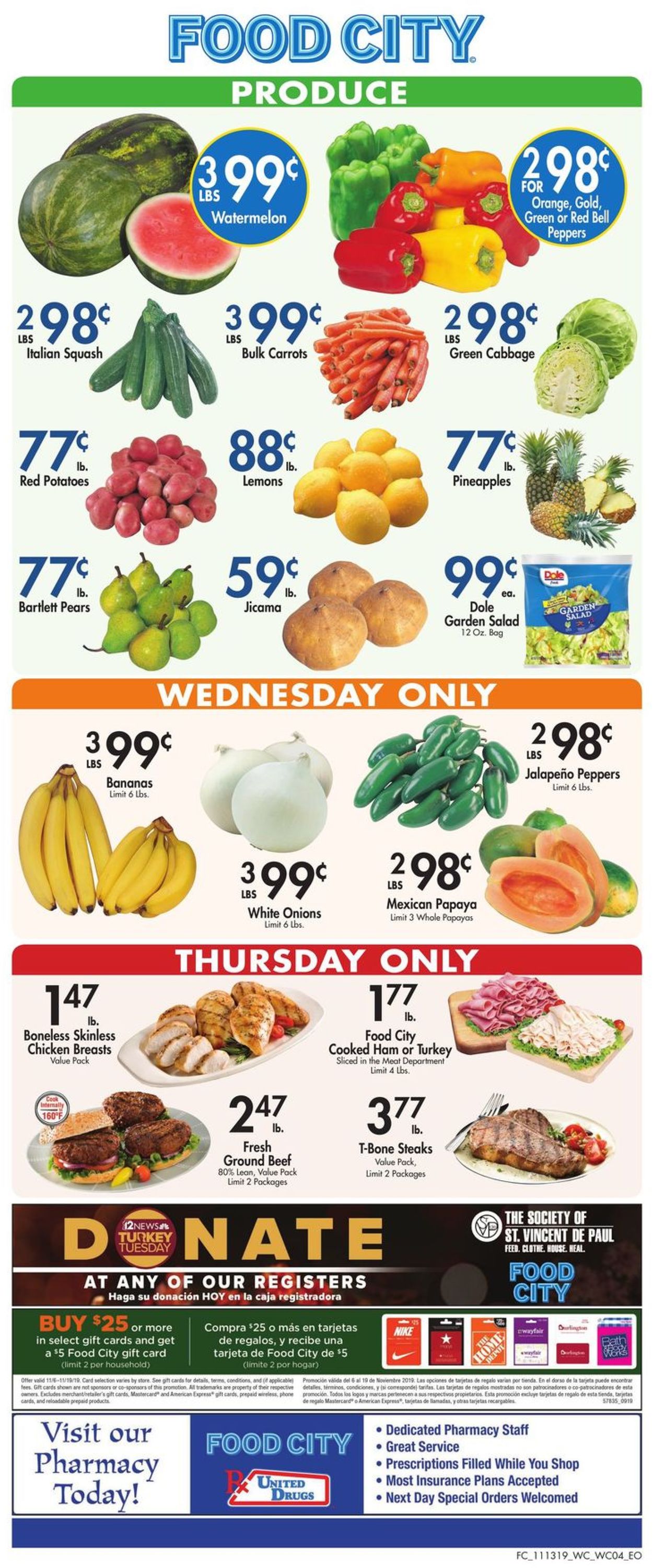 Catalogue Food City from 11/13/2019