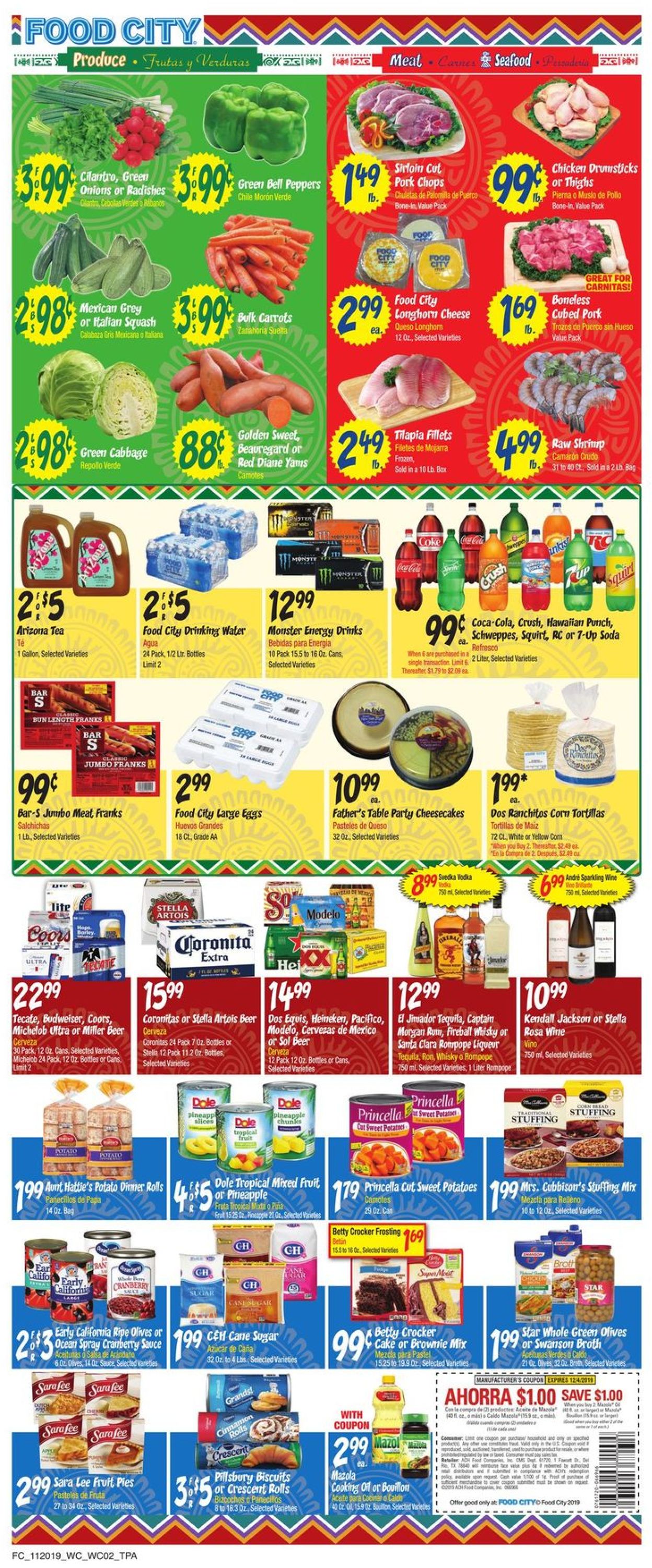 Catalogue Food City from 11/20/2019