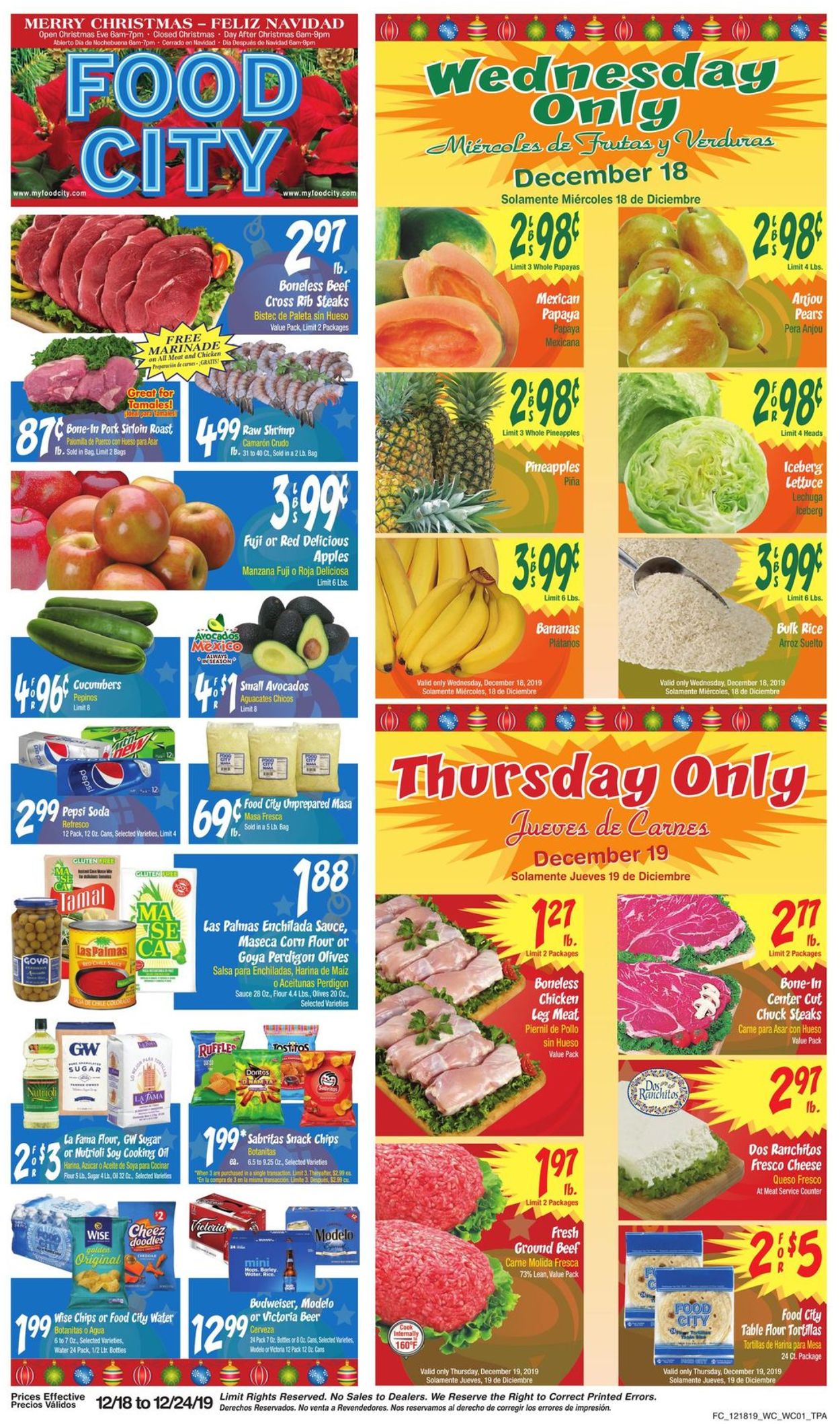 Catalogue Food City from 12/18/2019