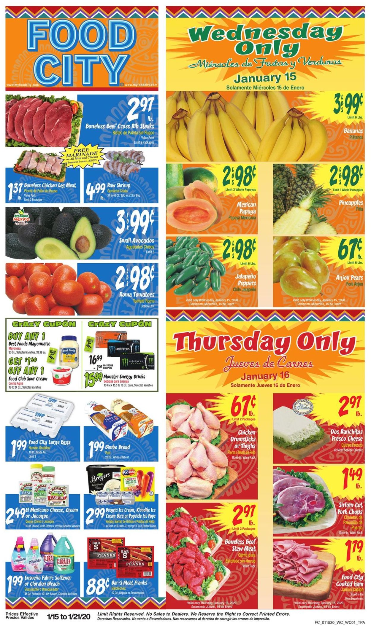 Catalogue Food City from 01/15/2020
