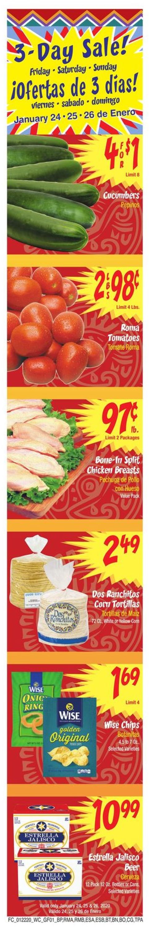 Catalogue Food City from 01/22/2020