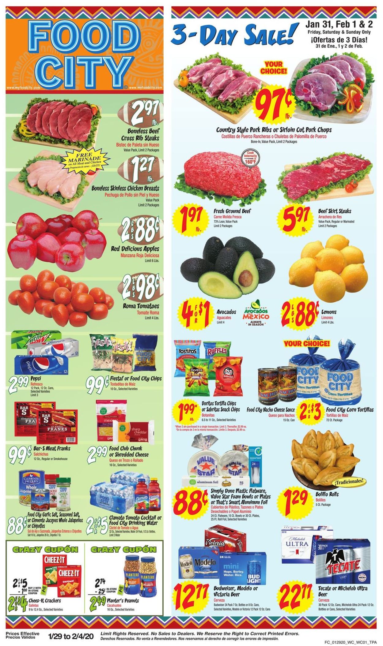 Catalogue Food City from 01/29/2020