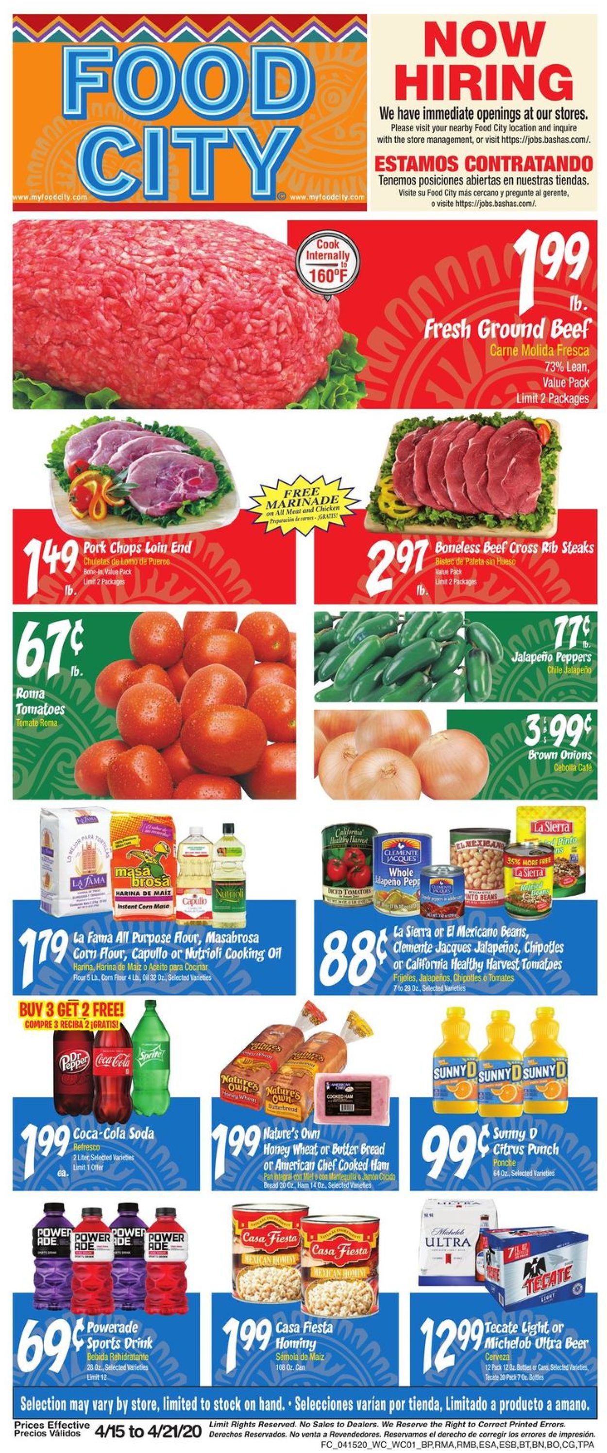 Catalogue Food City from 04/15/2020