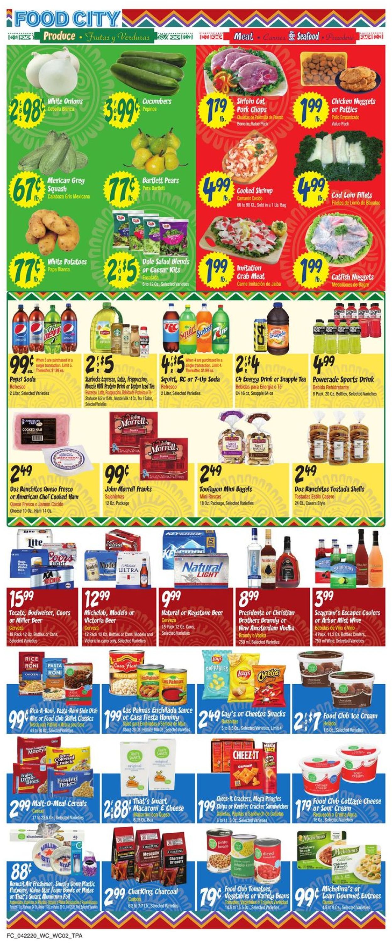 Catalogue Food City from 04/22/2020